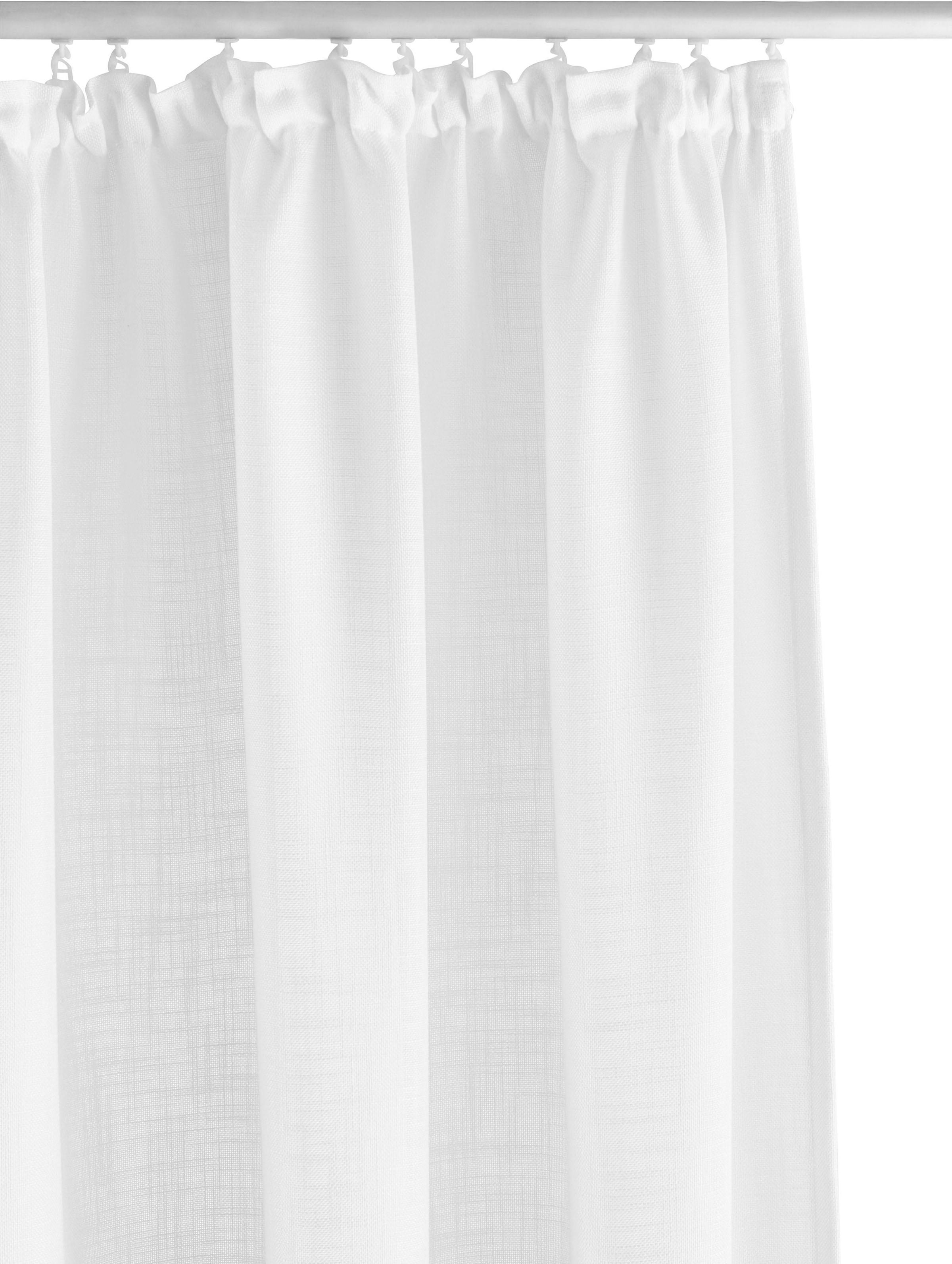 my home Gardine »Nora« Kräuselband 1 Stk. tlg. Blickdicht, Leinenlook, Polyester