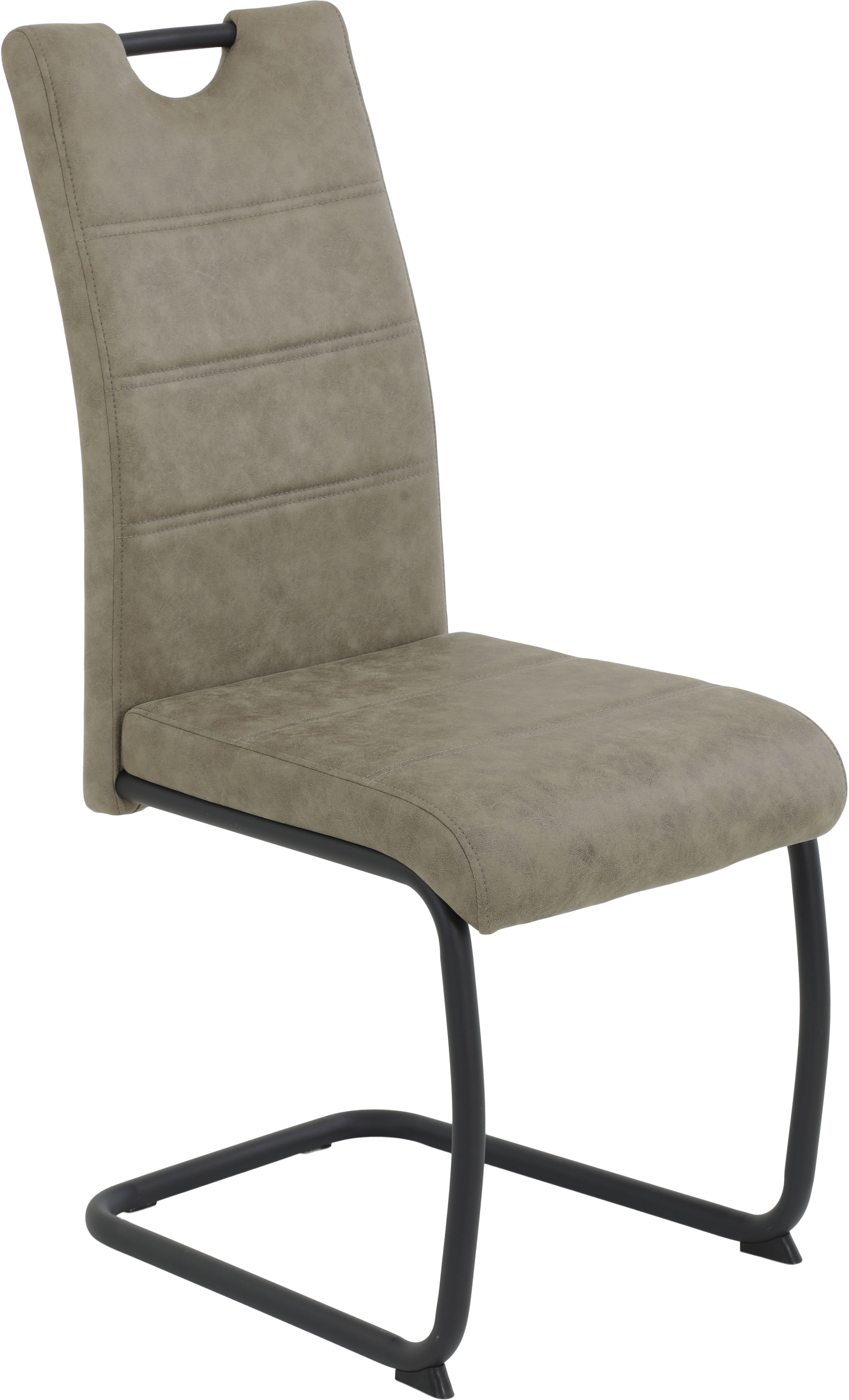 HELA Chaise cantilever »DUNJA« (Set) 4 cuisSchwingstuhl; Vintage Optik; mit Griff; Rundrohrgestell