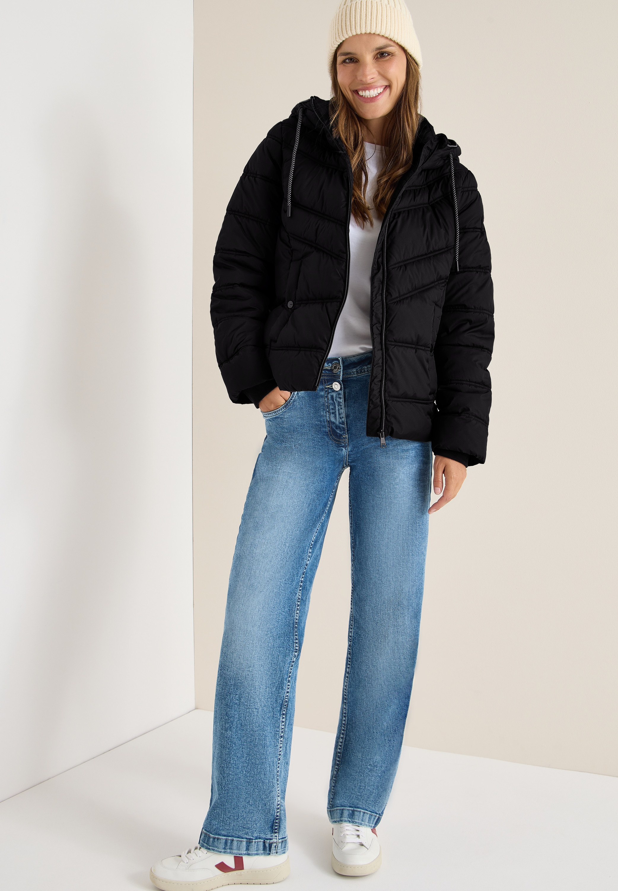 Cecil Veste matelassée mit Kapuze mit Kapuze