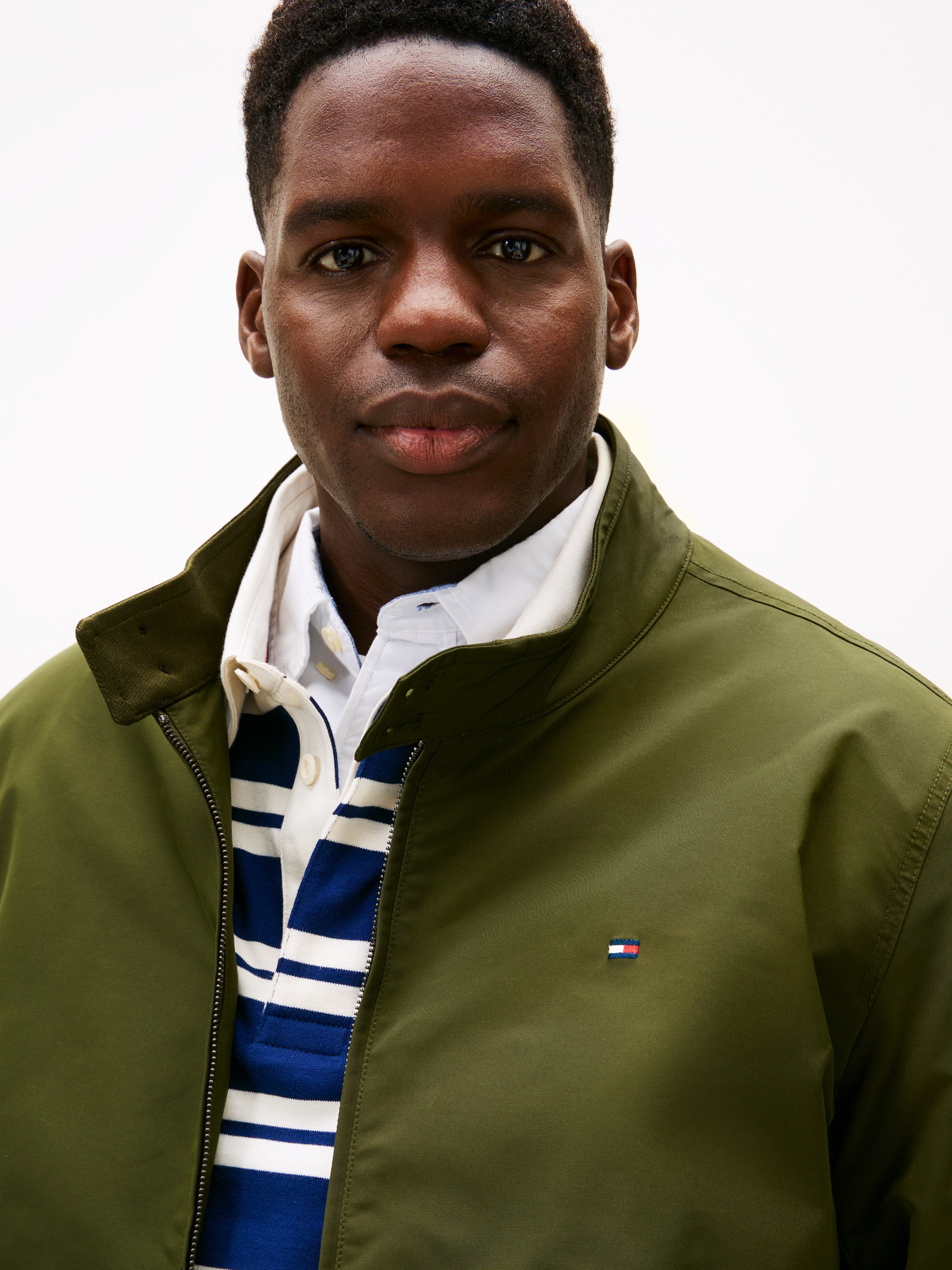 Tommy Hilfiger Big & Tall Blouson »BT-HARRINGTON« Grosse Grössen, elastische Abschlüssen am Ärmel und Saum