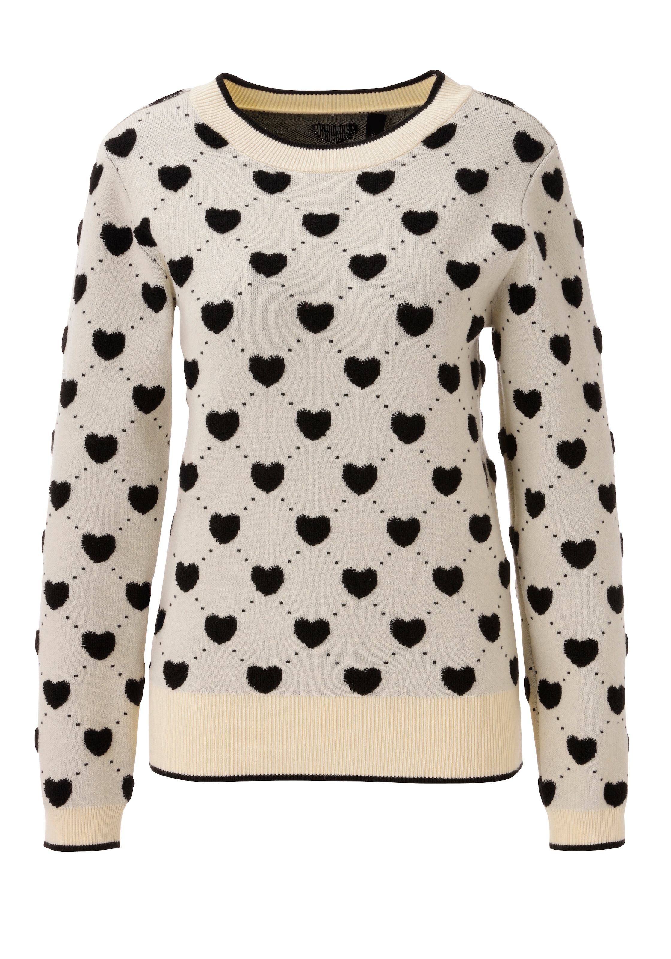 Aniston SELECTED Pull en tricot avec cœurs et pois tricotés - NOUVELLE COLLECTION