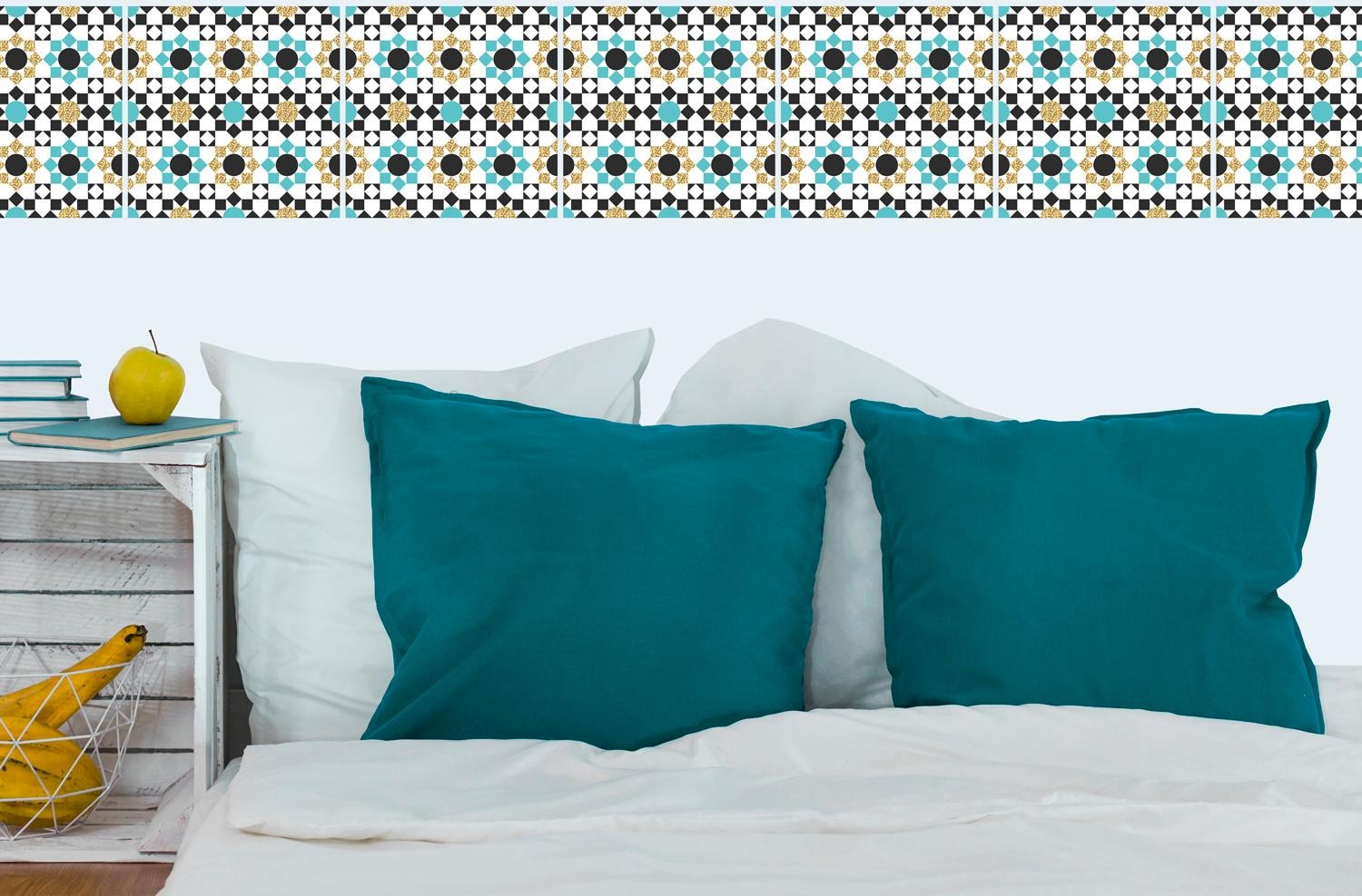 queence Fliesenaufkleber »Mosaik Muster« Stickerfliesen, selbstklebend, Sticker, 12er Set