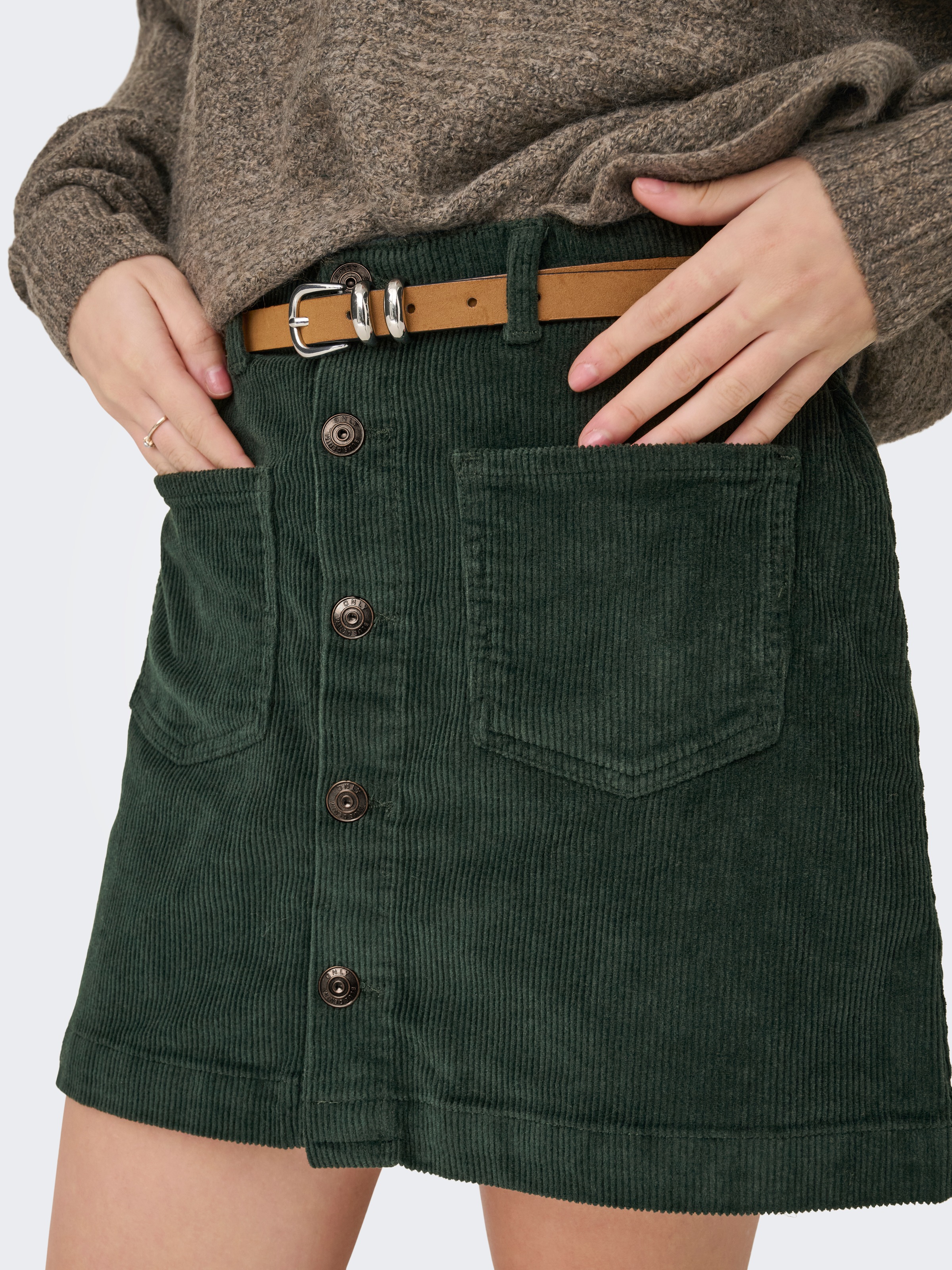 ONLY Jupe en velours »ONLAMAZING HW CORD SKIRT« mélange de coton