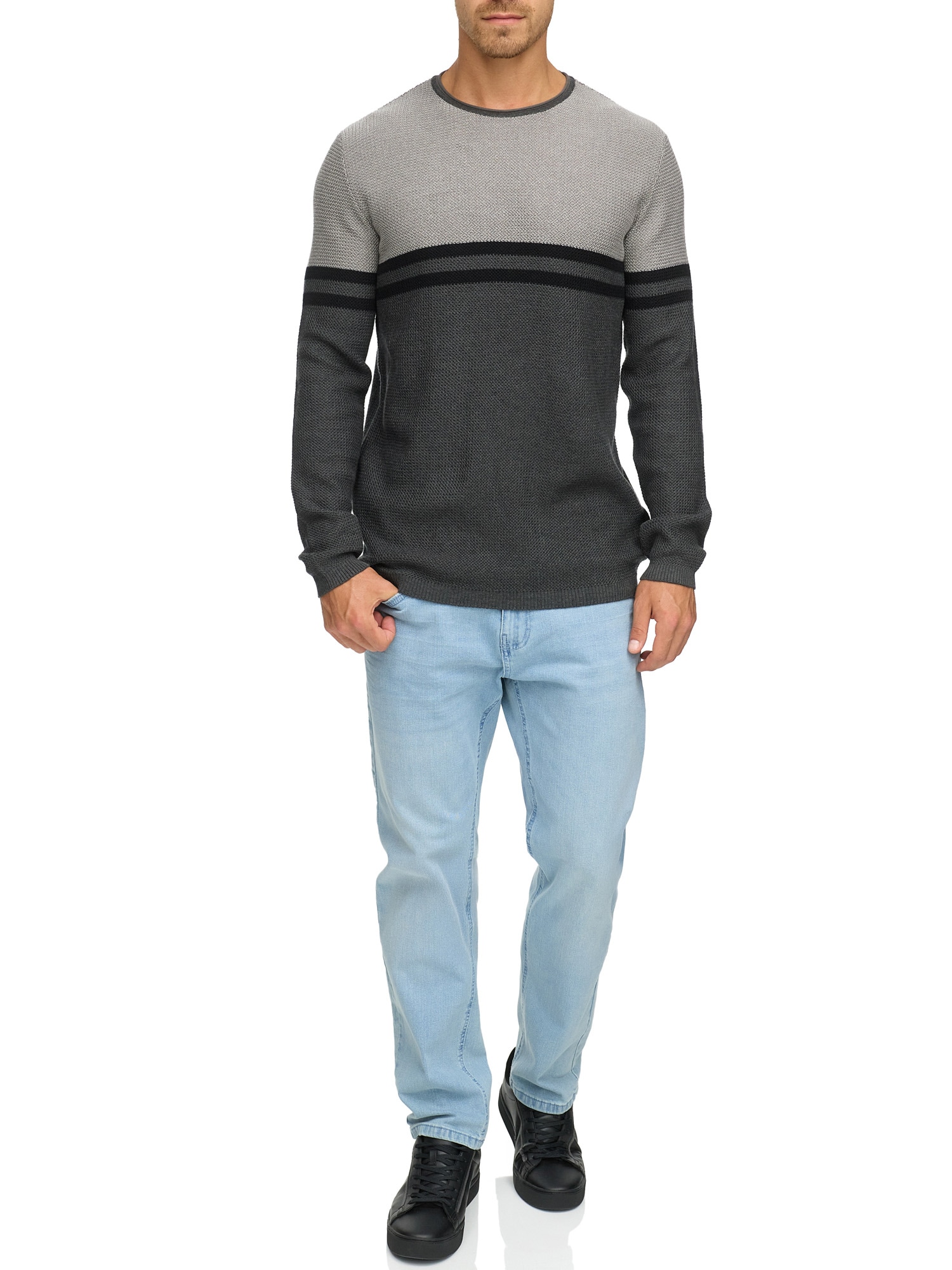 Indicode Rundhalspullover »INJaluf«