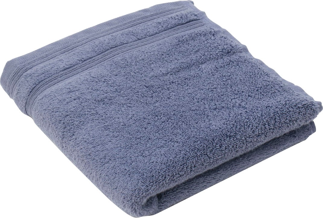 Gözze Handtücher »Monaco« im Set, Uni Farben, mit gewellter Bordüre, reine Baumwolle