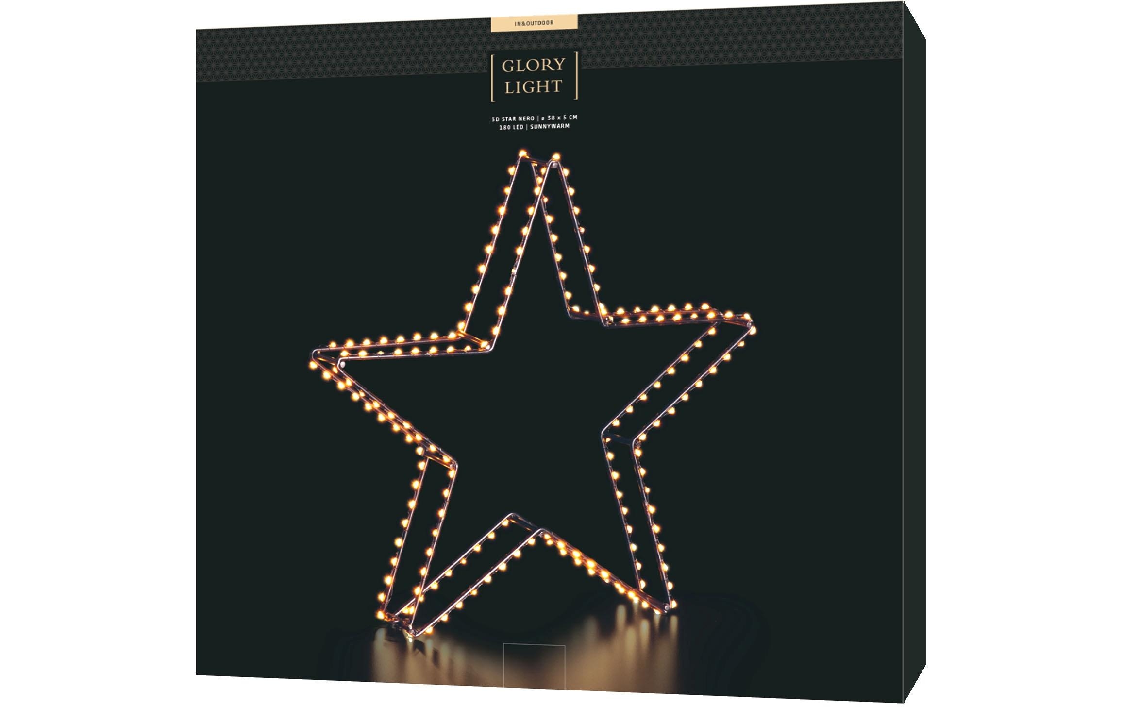 STT Figurine décorative LED »Dekoration 3D Star Nero 38cm«