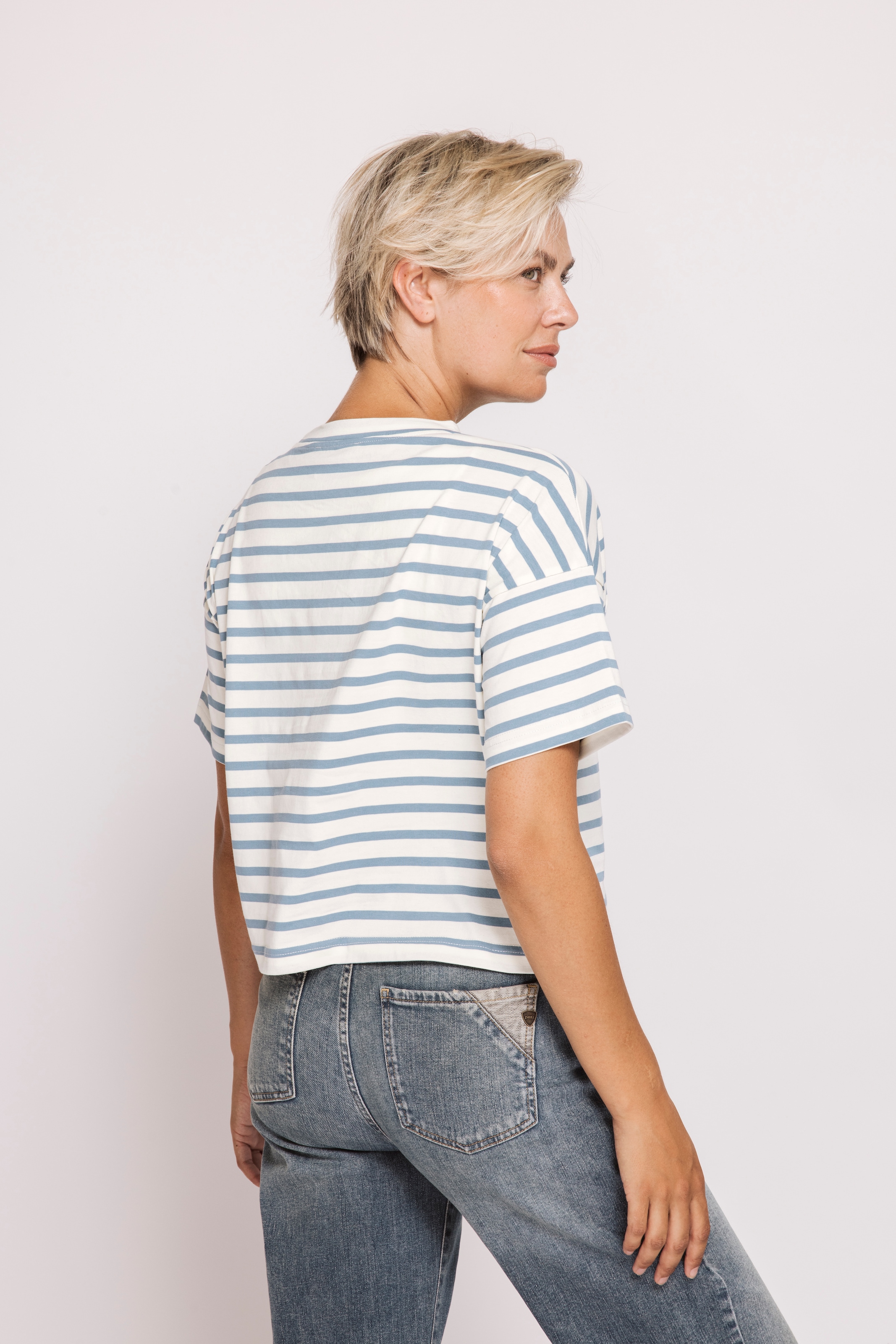 Zhrill Rundhalsshirt »ZHGADY Ringel Shirt« in Ringel-Optik