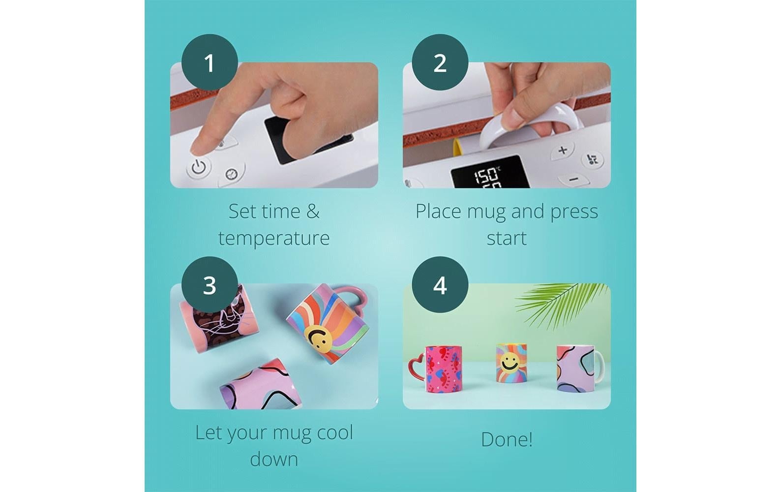 LOKLIK Handpresse »Auto Tumbler« Heizplattengrösse: 32,5 x 27,8 cm