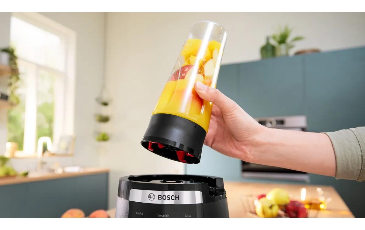 BOSCH Mixeur sur pied »VitaPower Serie 6  MMBD665B1, Hochleistungsmixer, 45.000 rpm, schwarz« 1800 W 2l, 6 Automatikprogramme inkl heisse Suppe, Stopfer, Sicherheitsdeckel