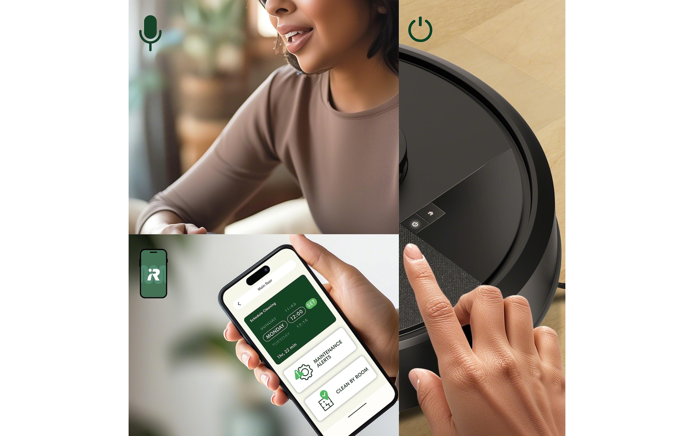 iRobot Robot d'aspiration eau et poussière »Roomba 105 Combo«