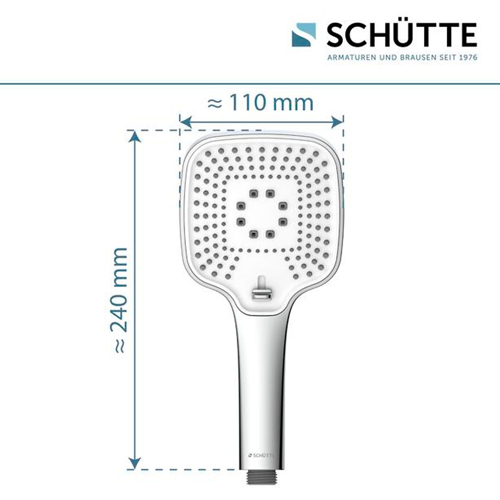 Schütte Handbrause »RAVENNA« 1 Stk. tlg. 3-fach verstellbar / wassersparend