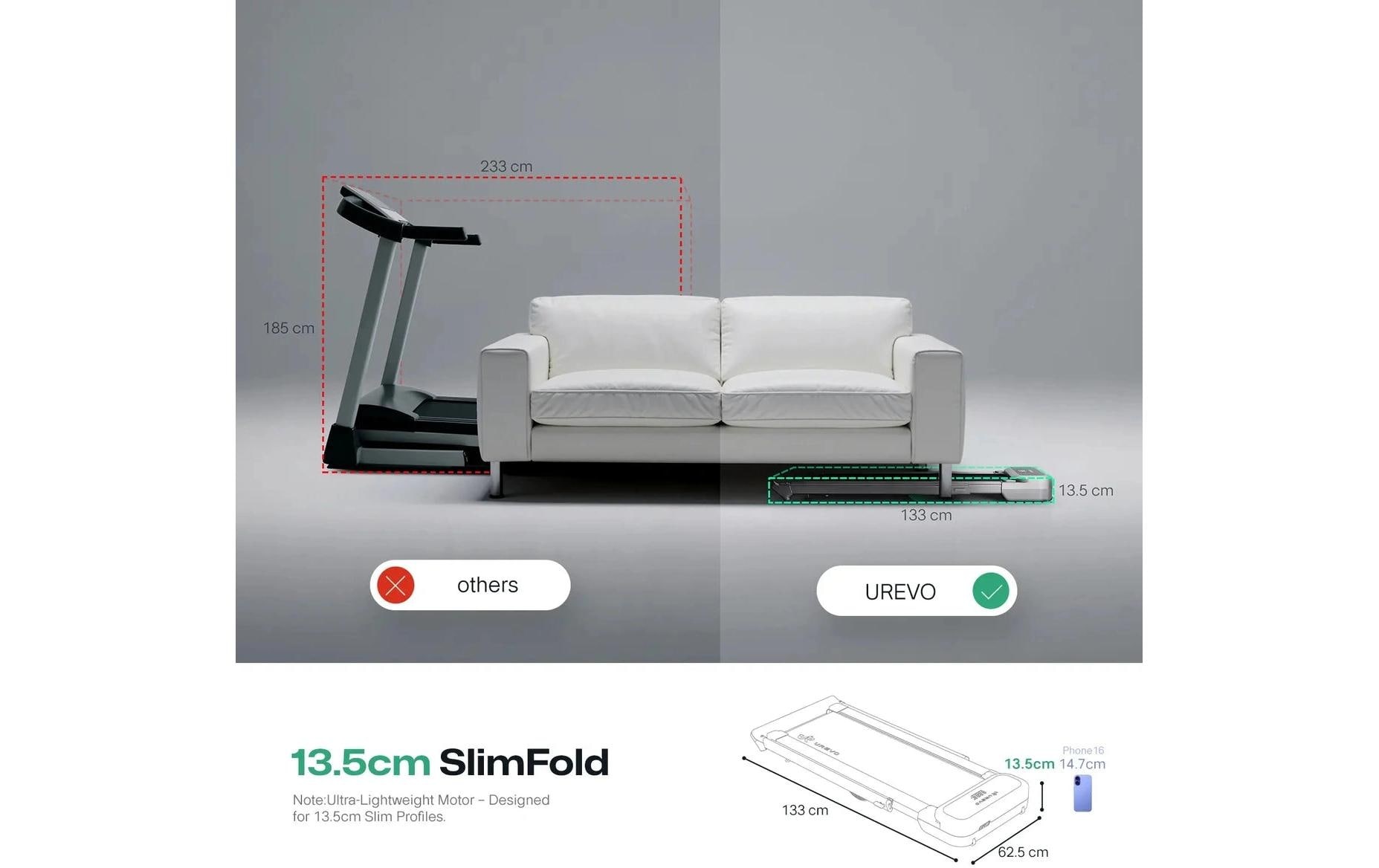   Tapis de course »Urevo FoldiMix 5 Pro Smart«