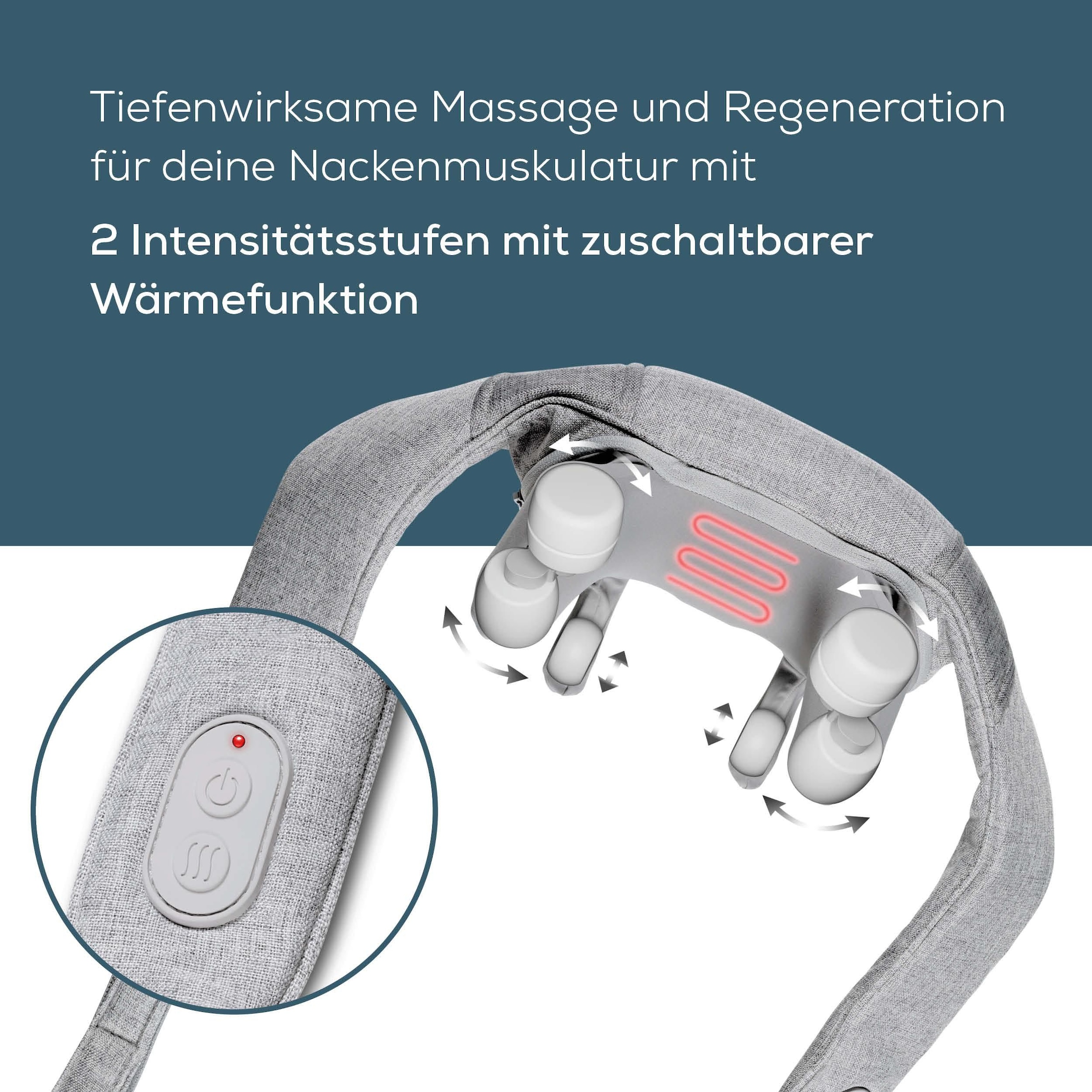 BEURER Nacken-Massagegerät »MG 154 mit Wärmefunktion, für Schultern und Nacken« der Wellnessmoment im Alltag, kabellose Nutzung