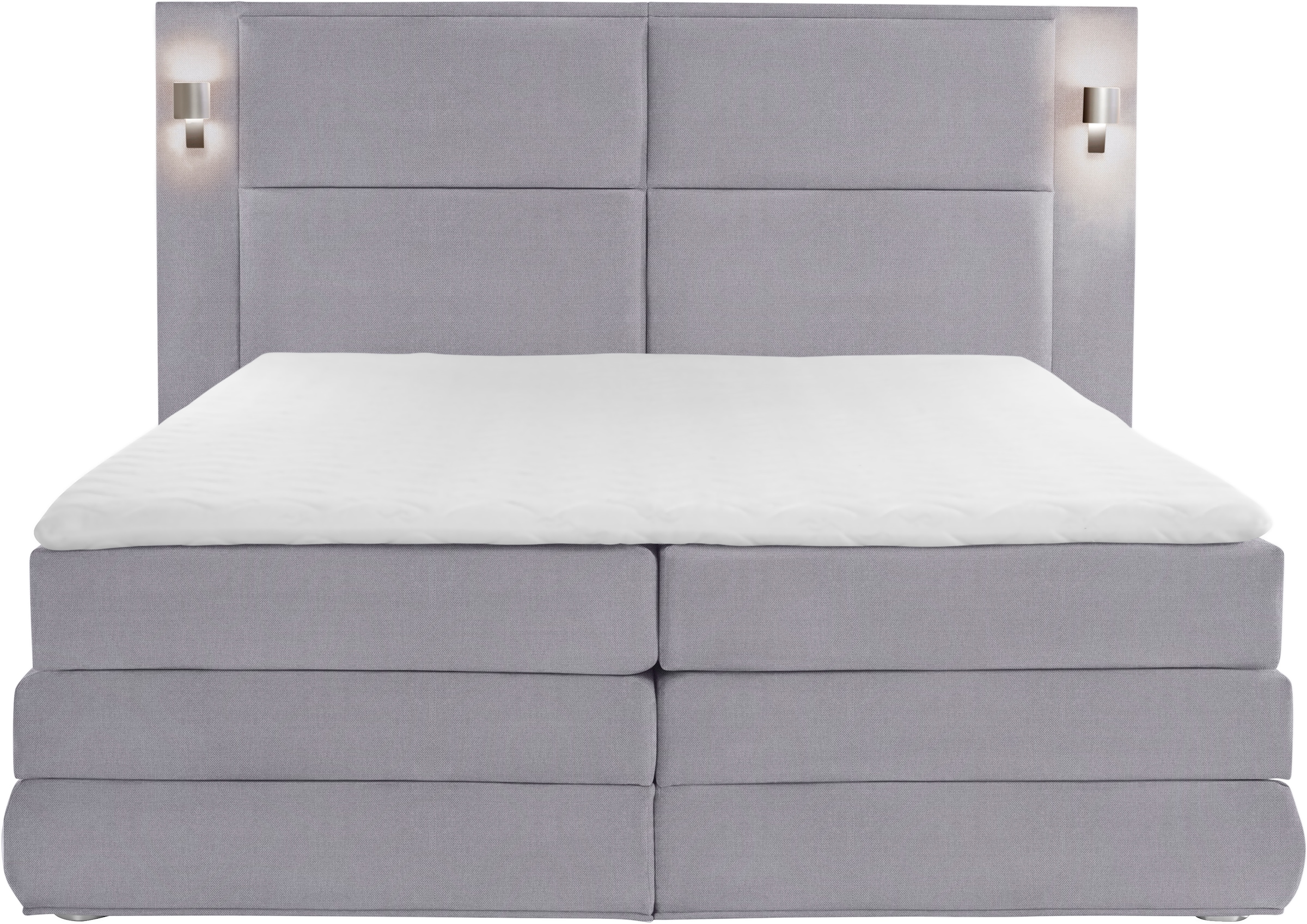 COLLECTION AB Lit boxspring »COPENHAGEN, mit Bettkasten & Bonnell- oder TTFK-Matratze H2/H4« avec coffre de lit, surmatelas, option éclairage LED