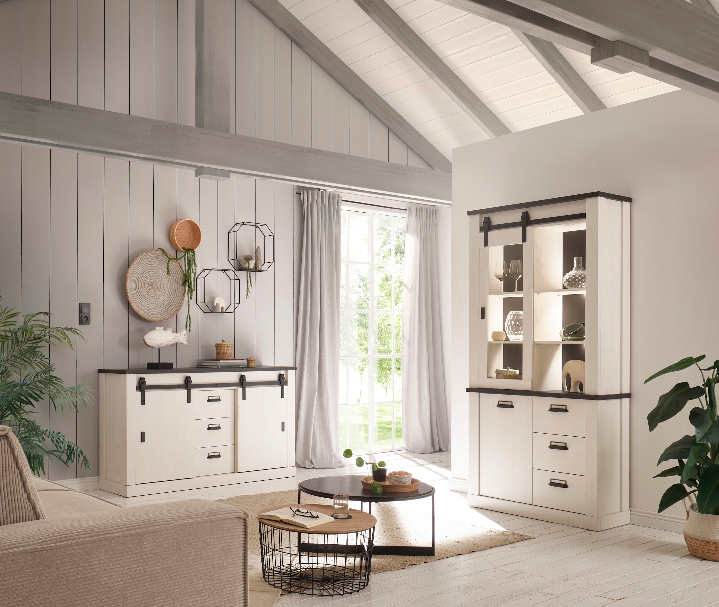 Home affaire Wohnwand »SHERWOOD« 2 Stk. tlg.