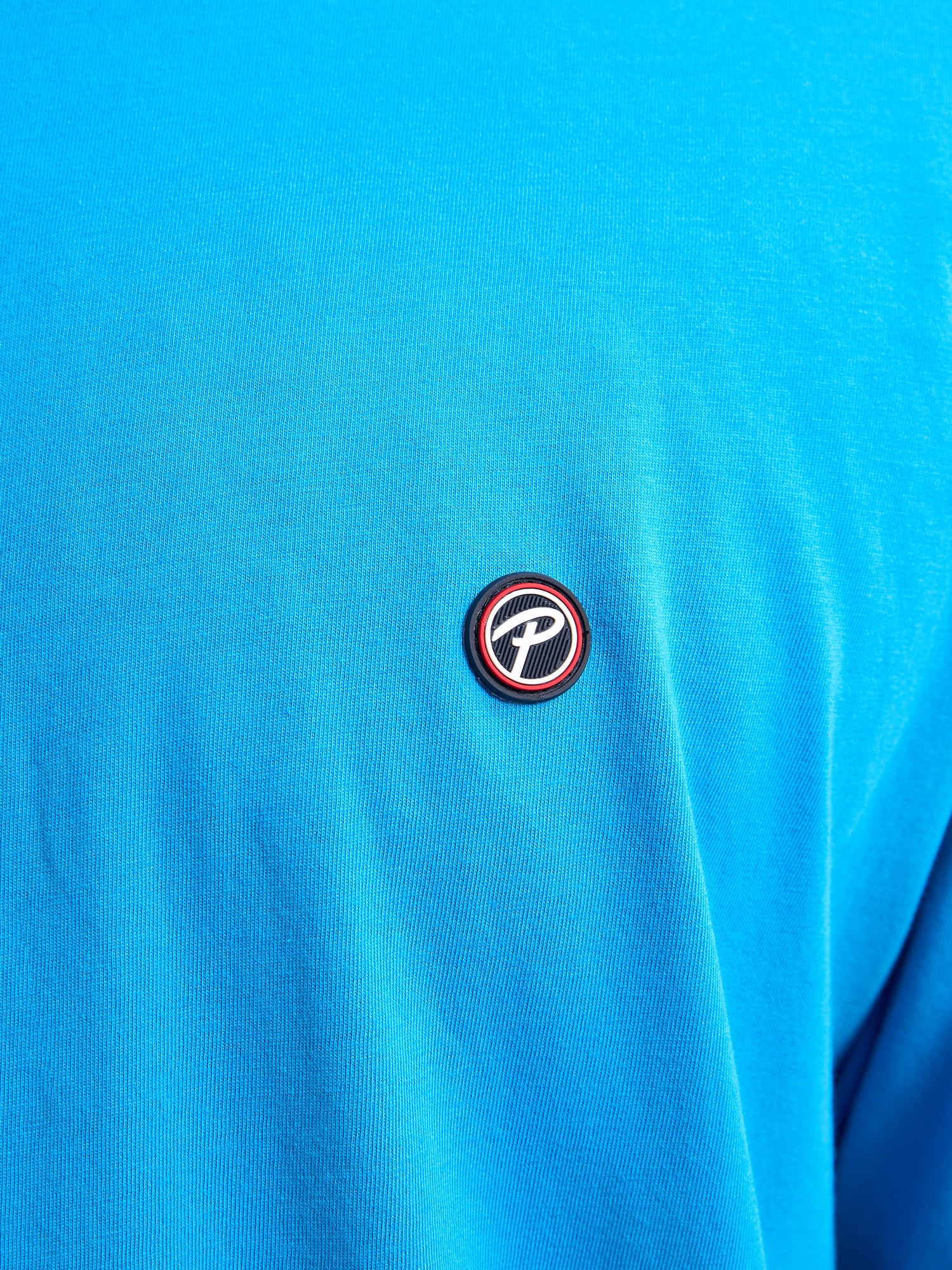 Petrol Industries Shirt à col rond mit Logo Stickerei