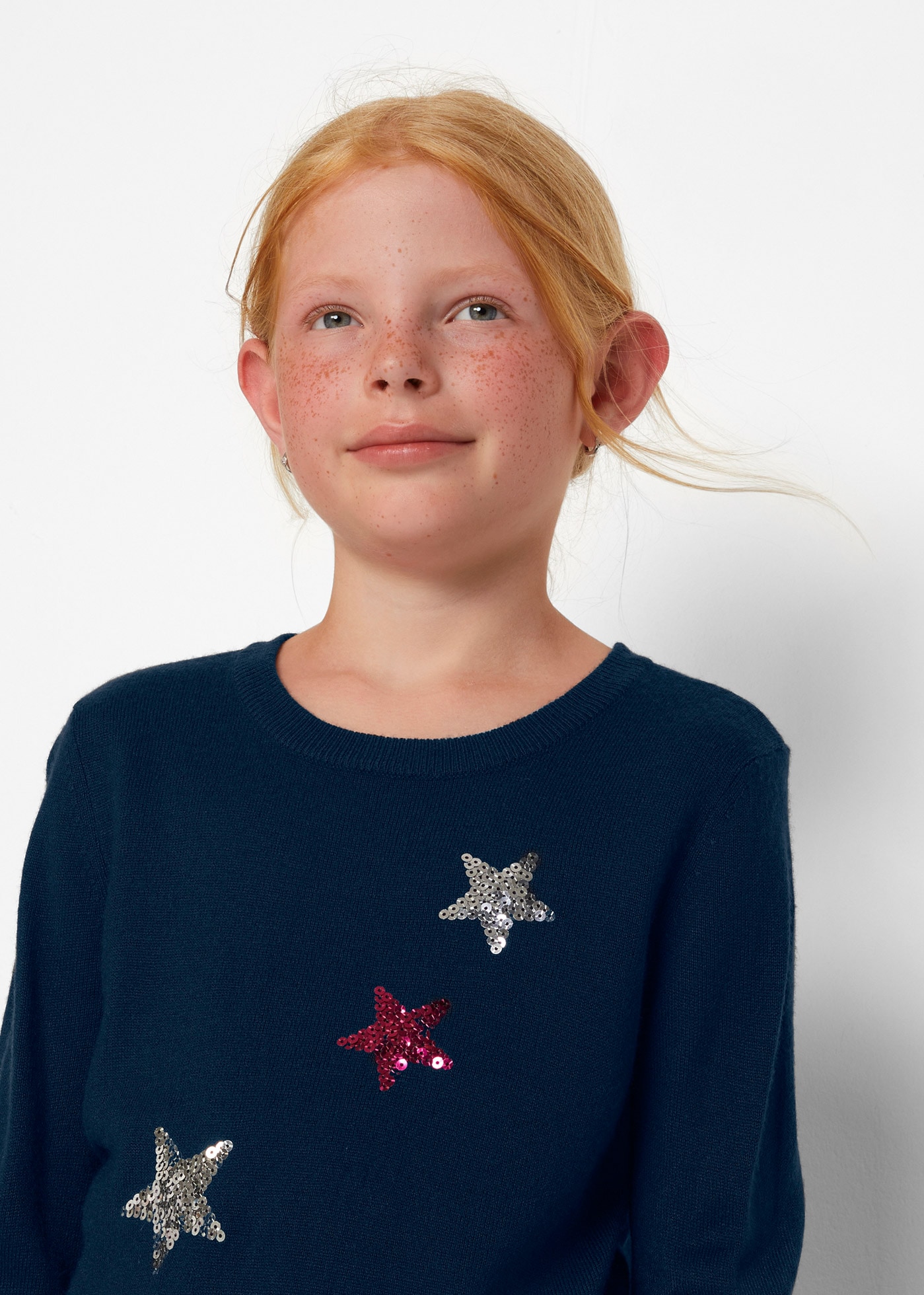 bonprix Pull en tricot »Feinstrickpullover mit Pailletten«, Feinstrickpullover mit Pailletten
