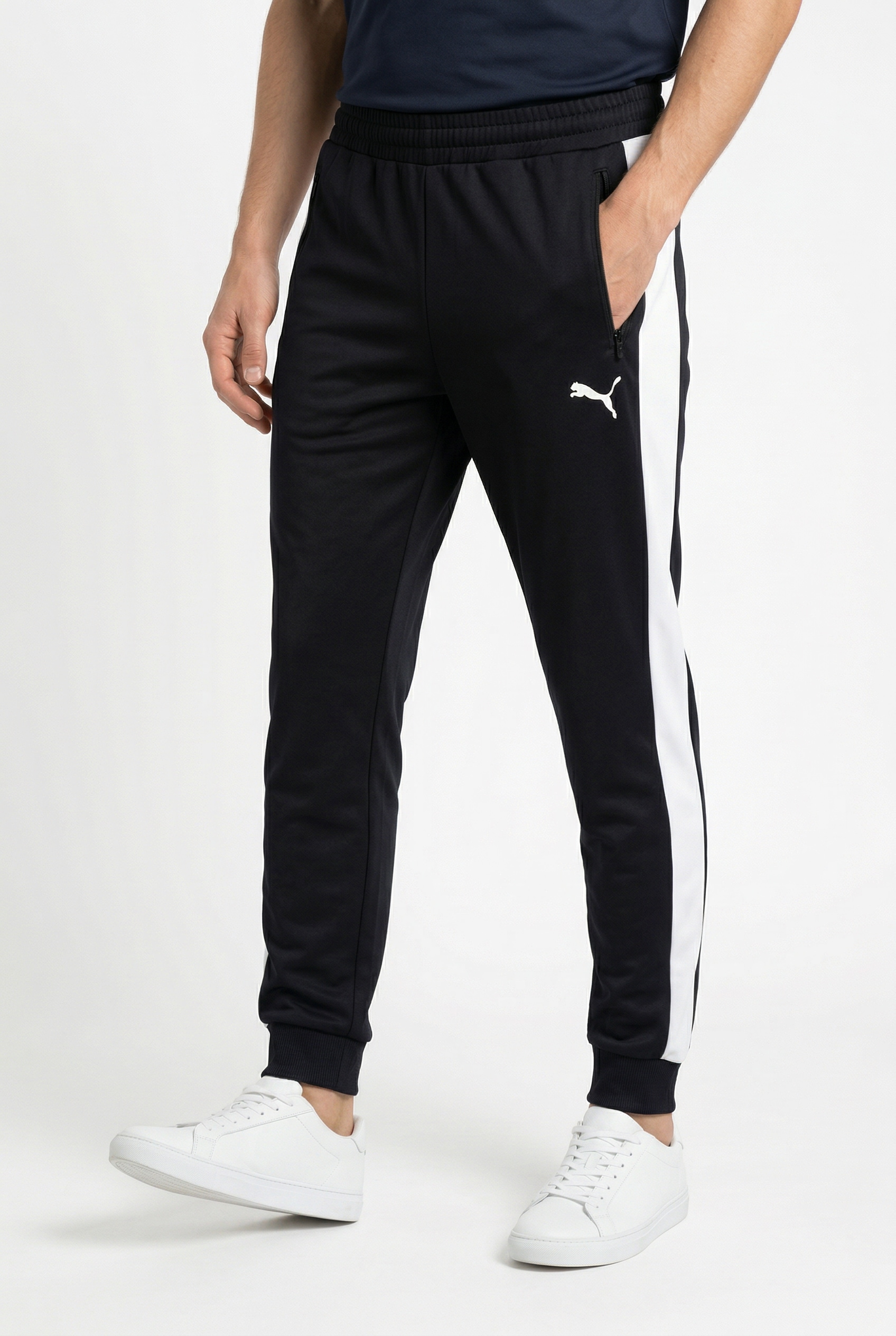 PUMA Pantalon de survêtement »T7 FOUNDATION CL POLY KNITTED PANTS«  mit Eingrifftaschen, Regular Fit, sportlicher Stil