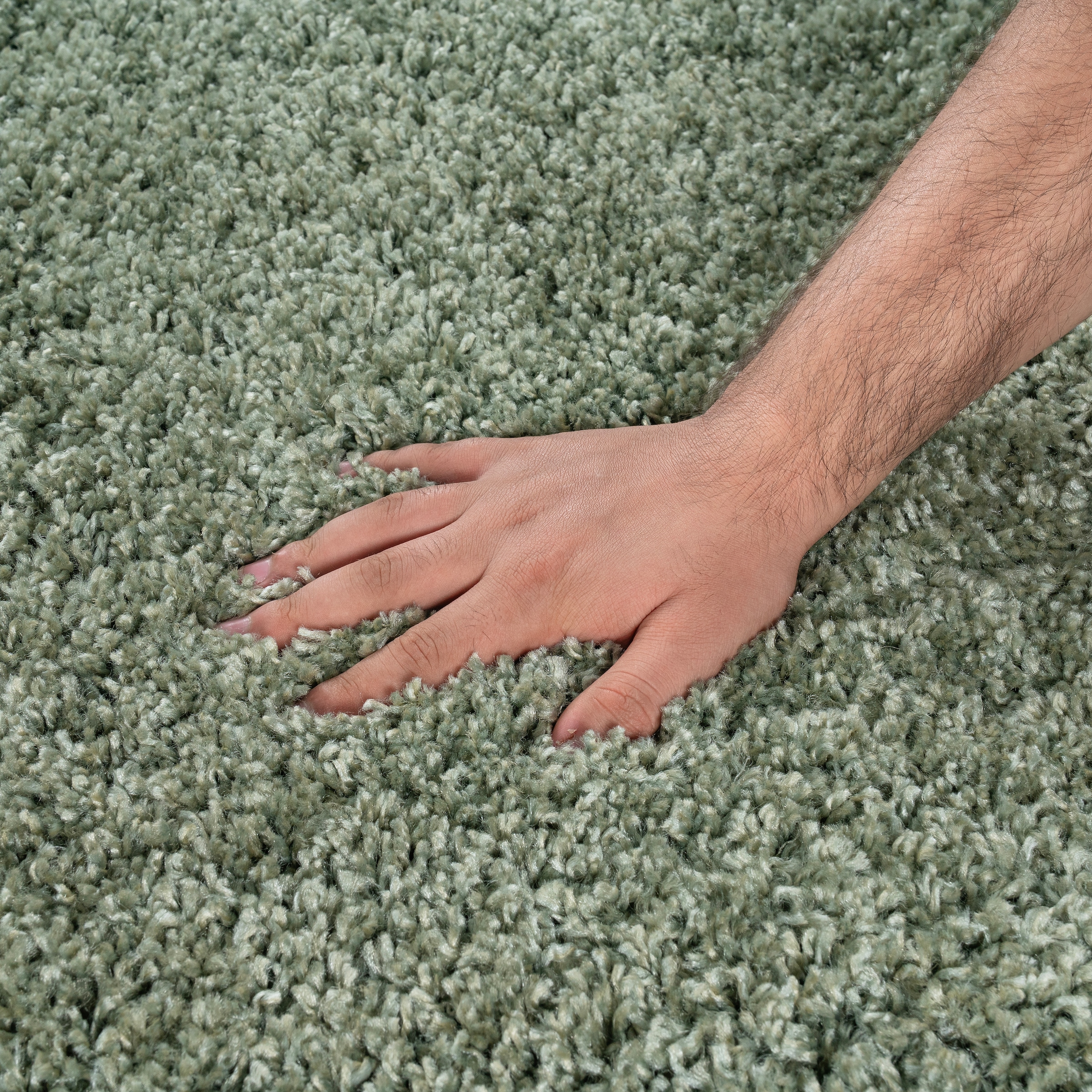 my home Hochflor-Teppich »Shaggy 30« rechteckig 30 mm Höhe Teppich, Uni Farben, besonders weich und kuschelig, Kundenliebling