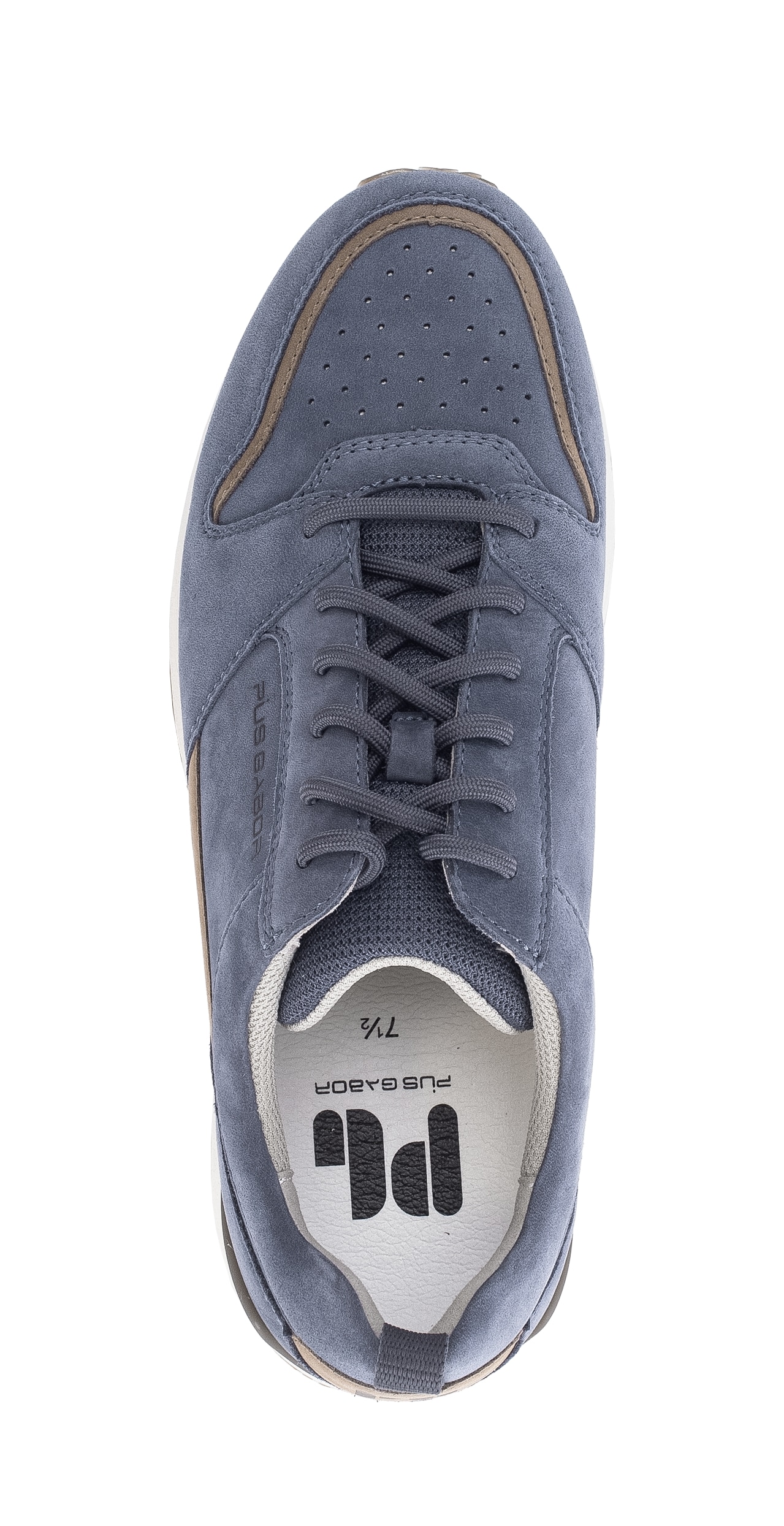 Pius Gabor Sneakers  Chaussure décontractée, basse, chaussure à lacets avec motif perforé, largeur G