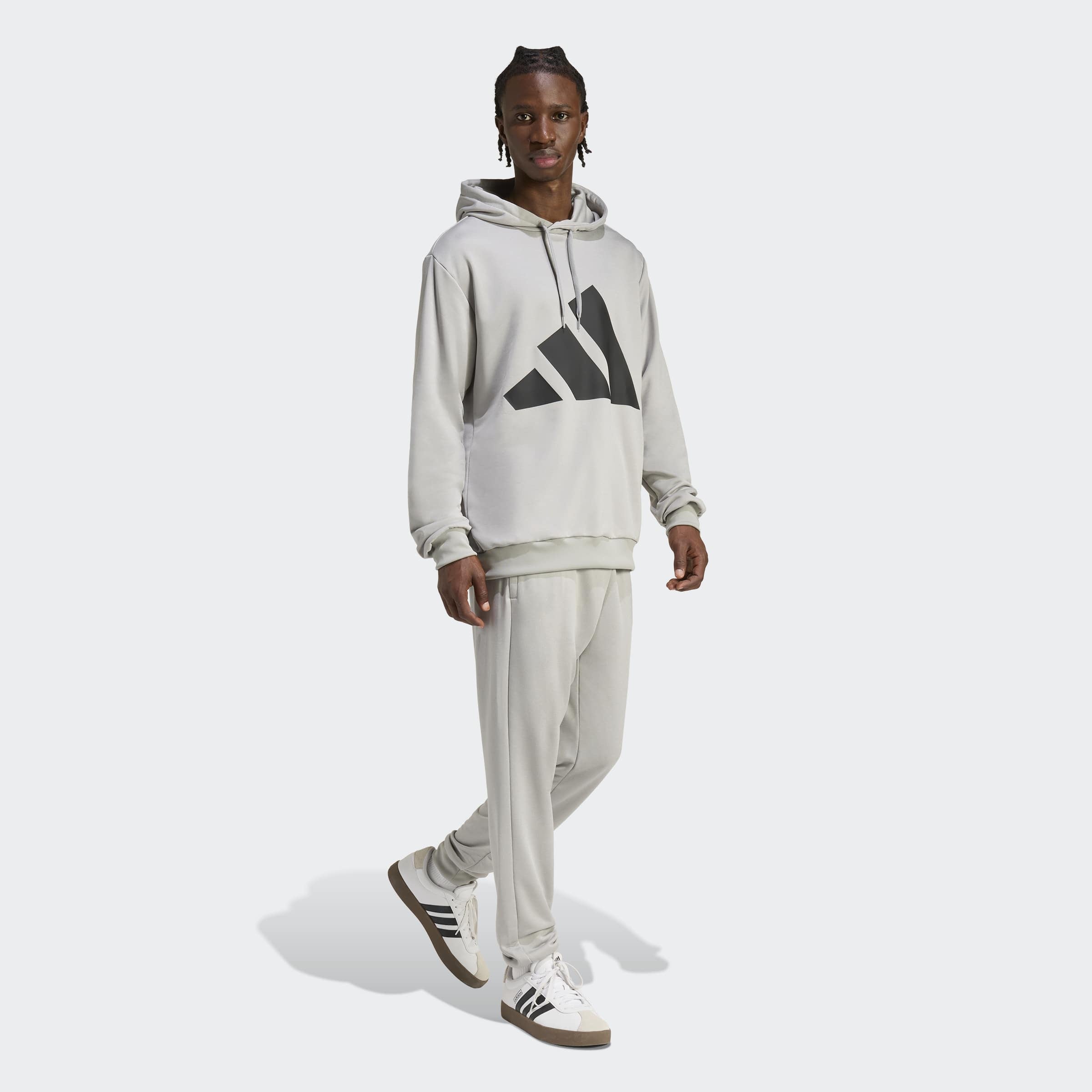 adidas Sportswear Combinaison d'entraînement »BIG LOGO HOODED« 2 pièces Set aus Hose und Hoodie, aus French-Terry-Material, zweiteilig