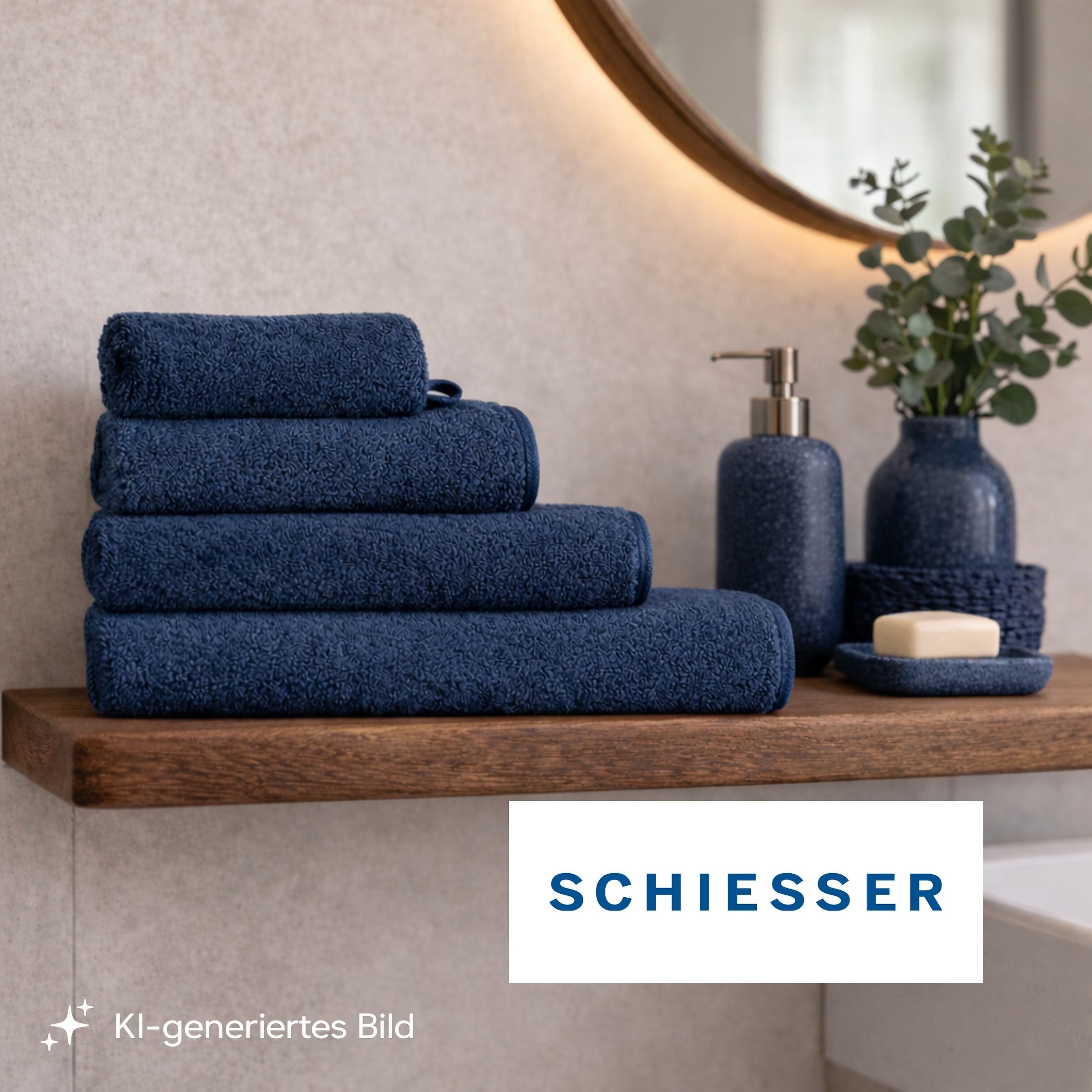 Schiesser Gaestehandtuecher »Milano aus 100% Baumwolle mit eleganter Bordüre in Hoch-Tief-Optik« Made in Green