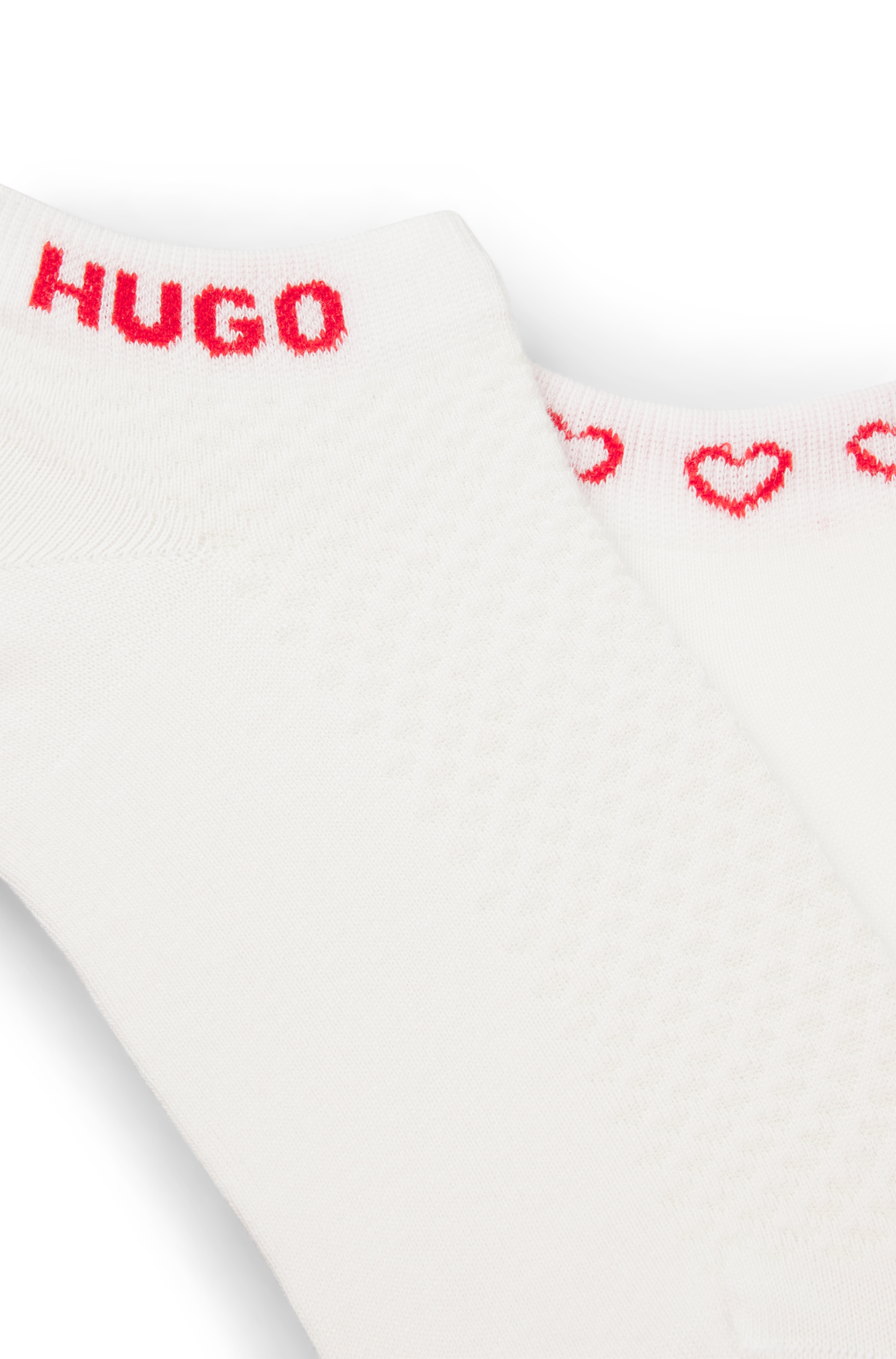 HUGO Underwear Chaussettes courtes Logos am Rand