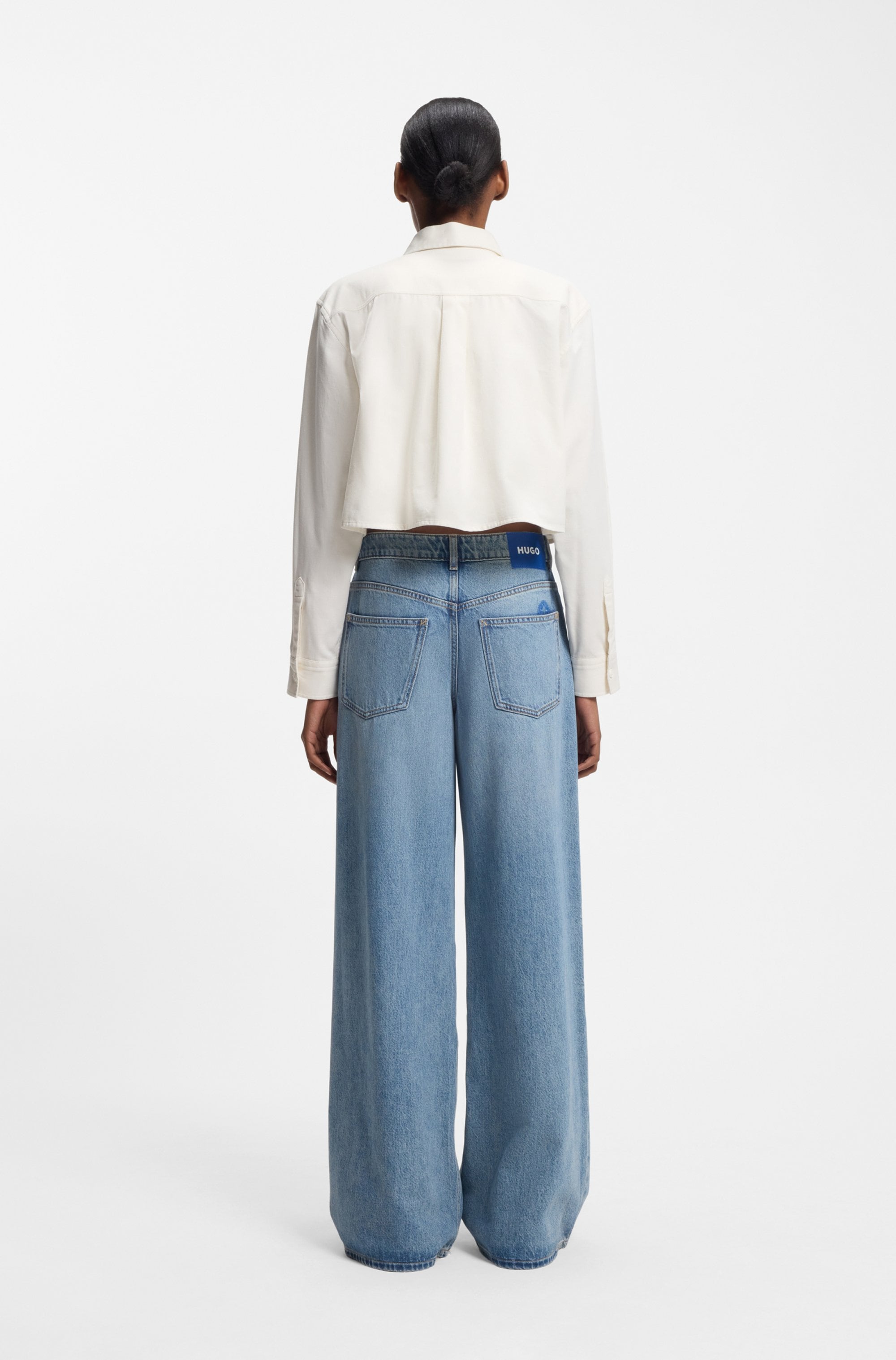 HUGO Blue Hemdbluse »Edia« im Loose Fit