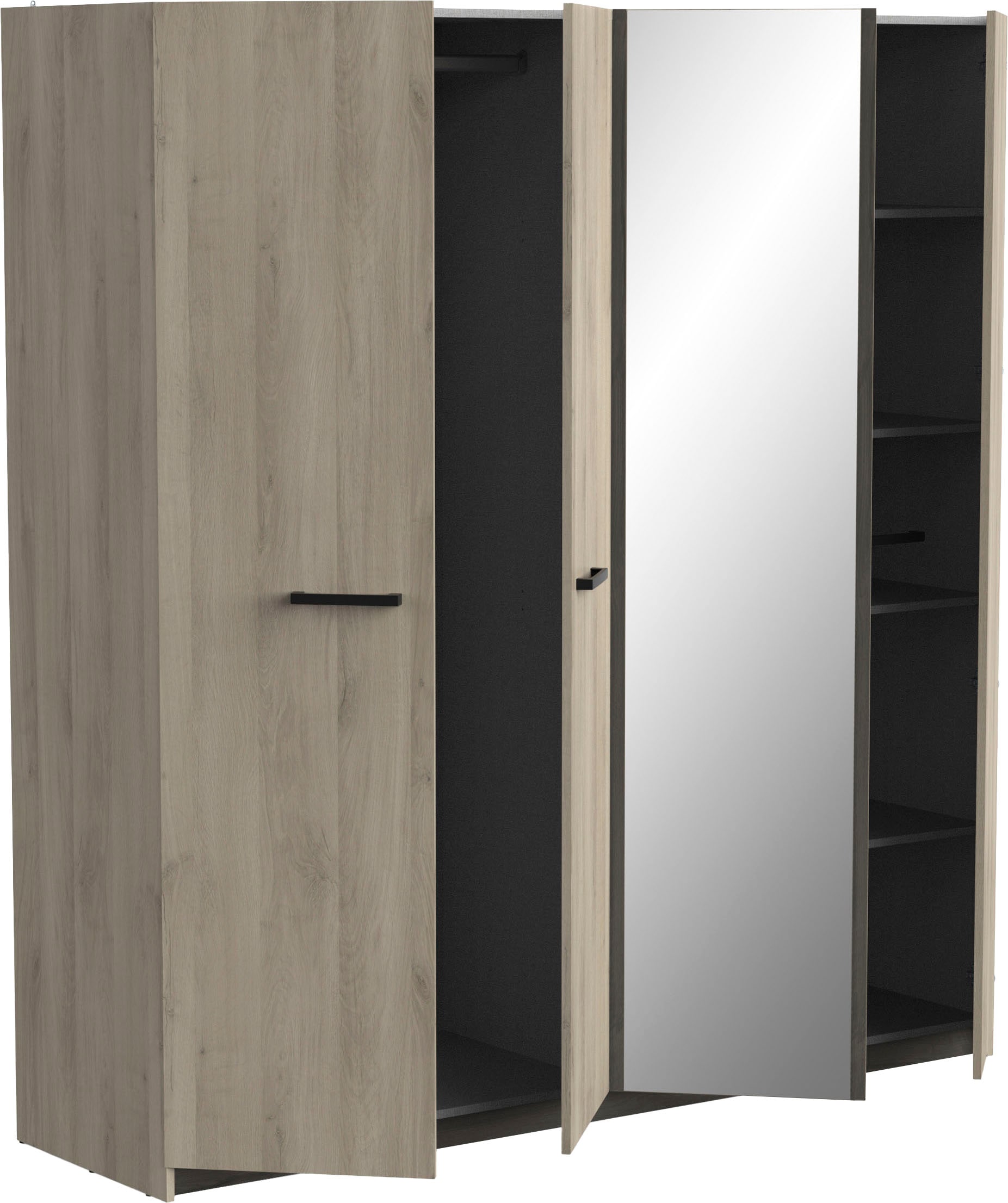 Demeyere GROUP Armoire pour enfants »Watson« ARMOIRE 4 PORTES/1 MIROIR