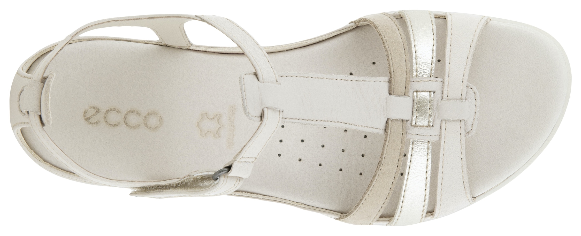Ecco Sandale à lanières »FLASH«  Chaussure d'été, sandale, chaussure à scratch, aspect métallique