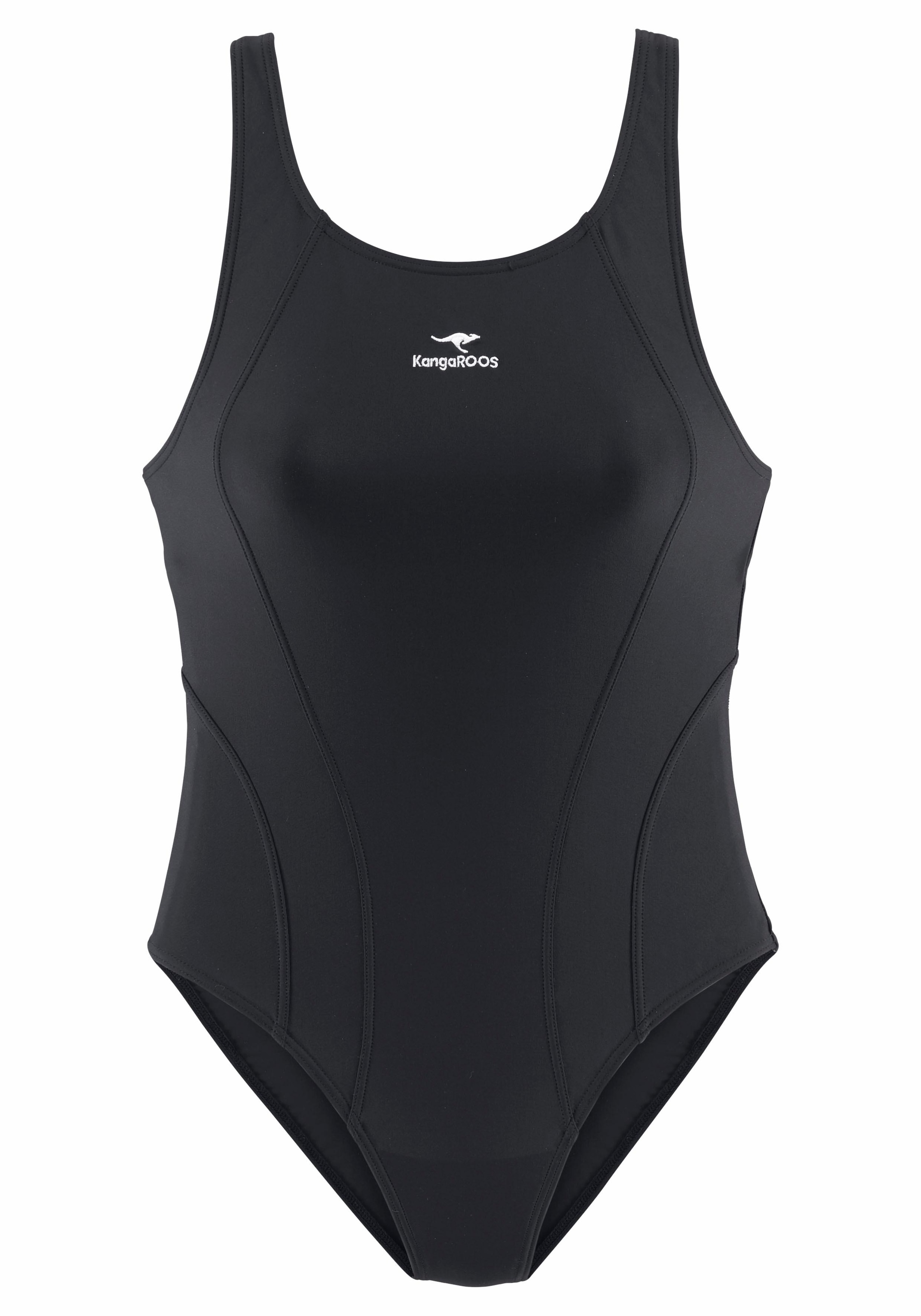 KangaROOS Badeanzug mit Unterbrustgummi, sportlich, mit Ringerrücken