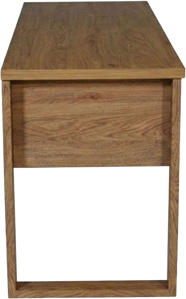 Jahnke Bureau »RIVA D 140« Bureau, espace de rangement, 2 portes, poignées en métal, aspect chêne, largeur : 140 cm