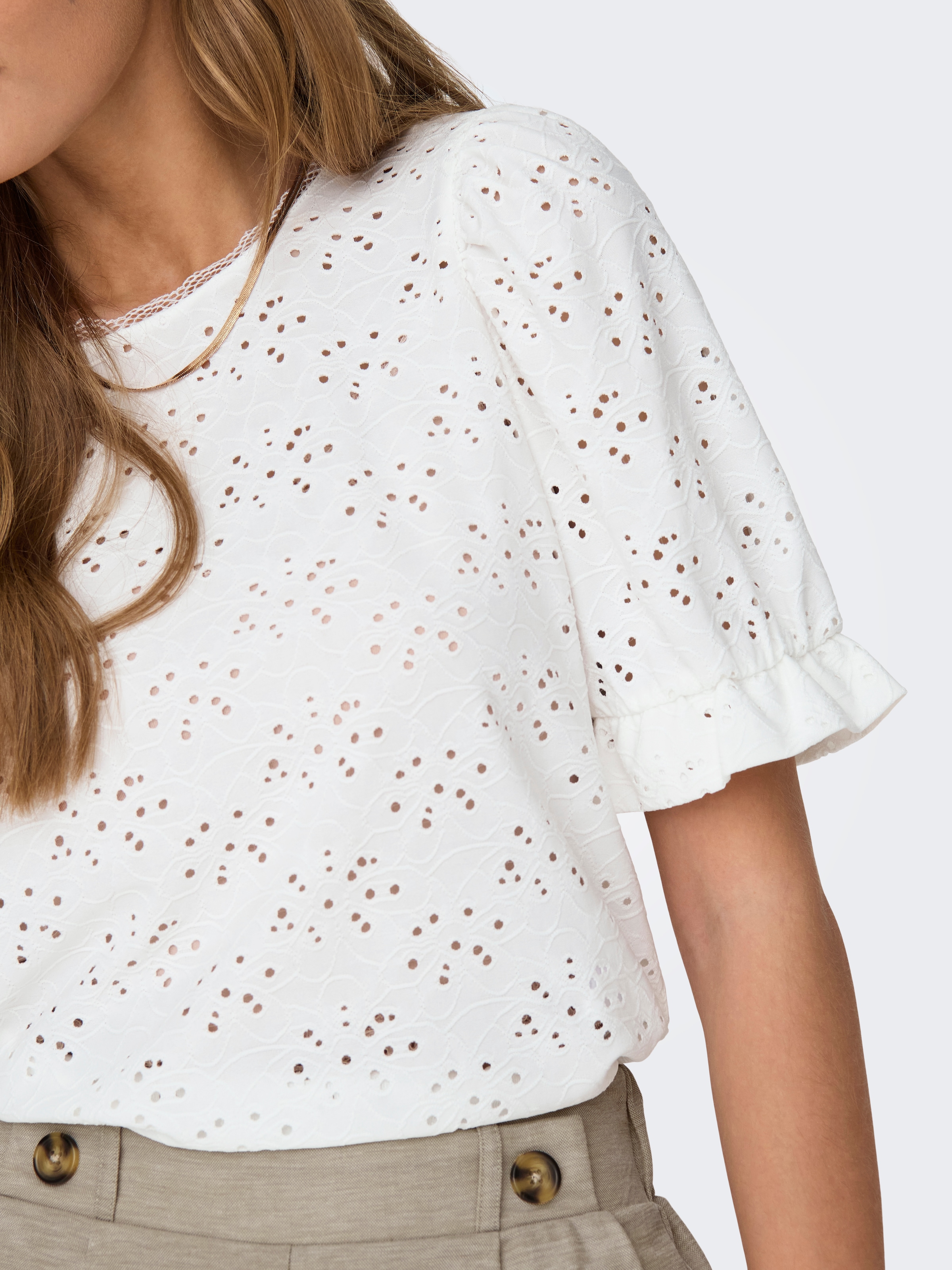 ONLY Kurzarmshirt »ONLNEW SMILLA LIFE S/S PUFF TOP JRS«