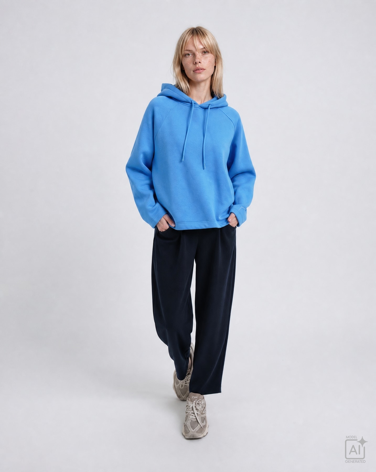Smith & Soul Sweat à capuche , mit tonaler Stickerei, Boxy Fit
