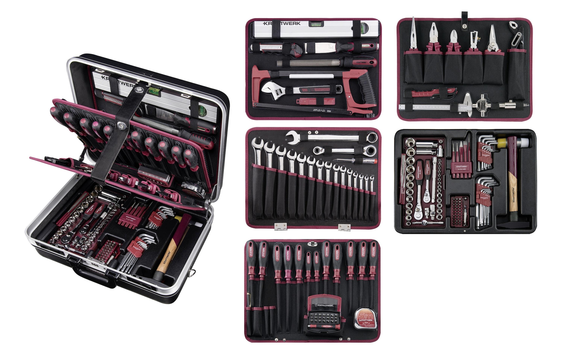 Kraftwerk Werkzeugset »ABS-Profi P300« 186 Stk. tlg.