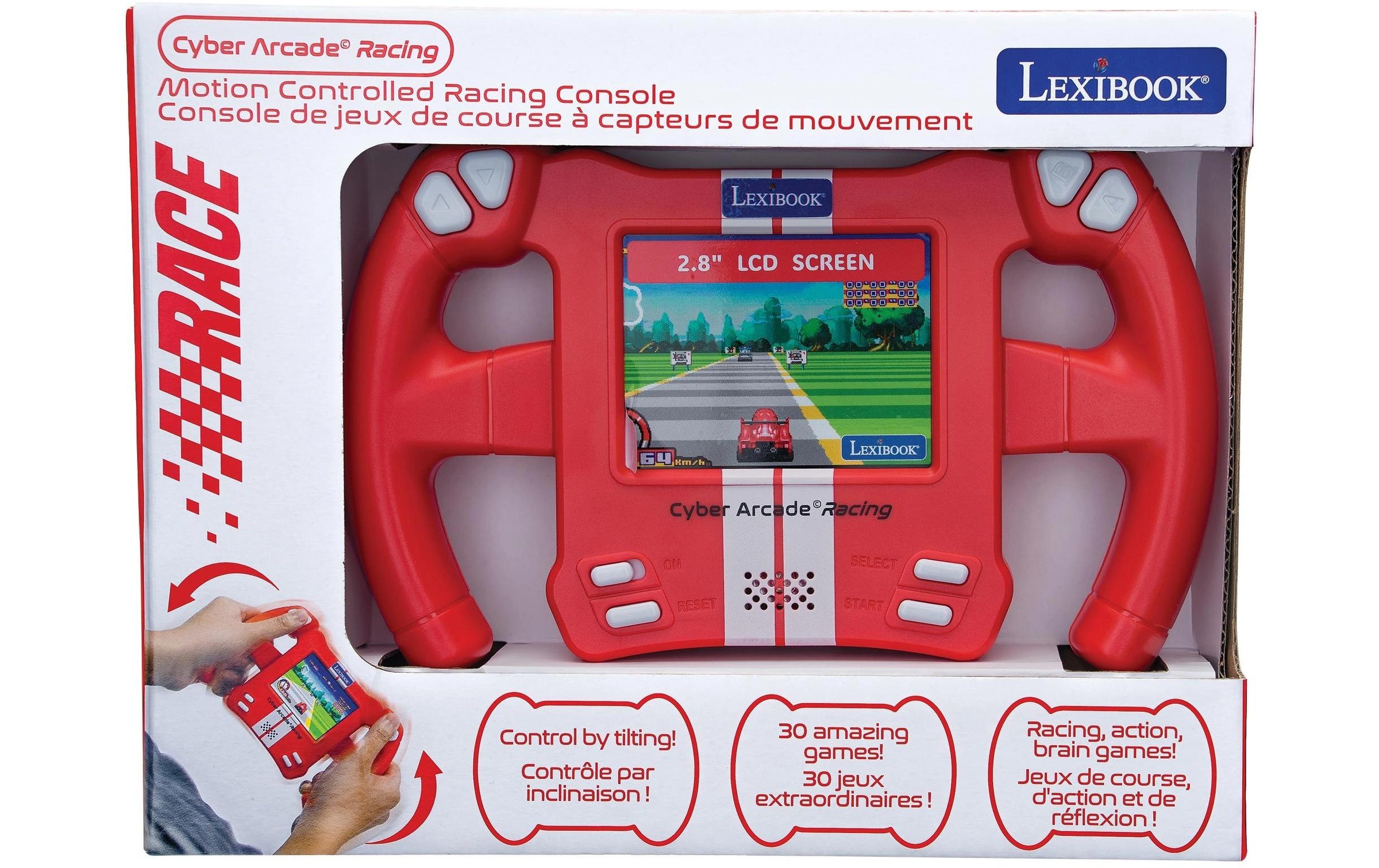 Lexibook® Spielekonsole »Lenkrad-Konsole Cyber Arcade Racing«