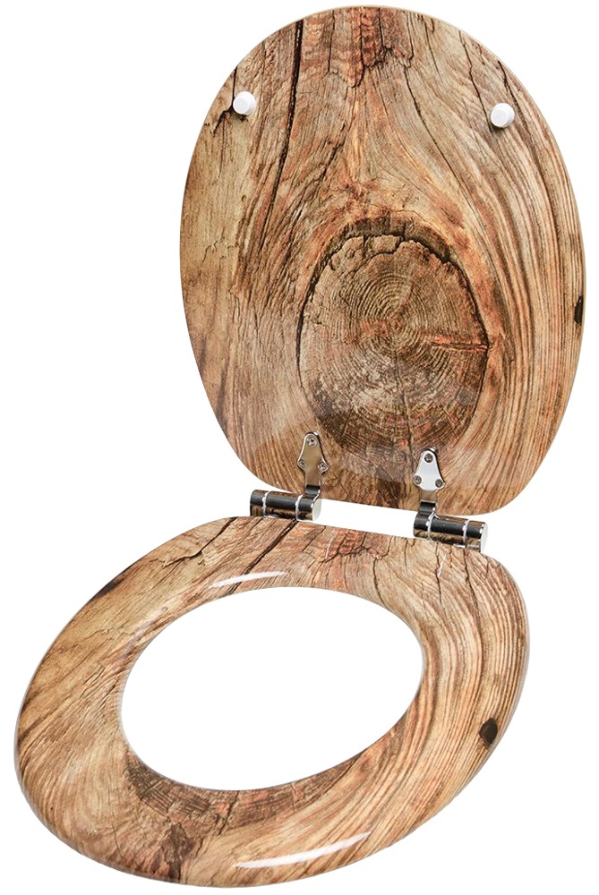 Sanilo Badaccessoire-Set »Rustikal« bestehend aus WC-Sitz, Badteppich und Waschbeckenstöpsel