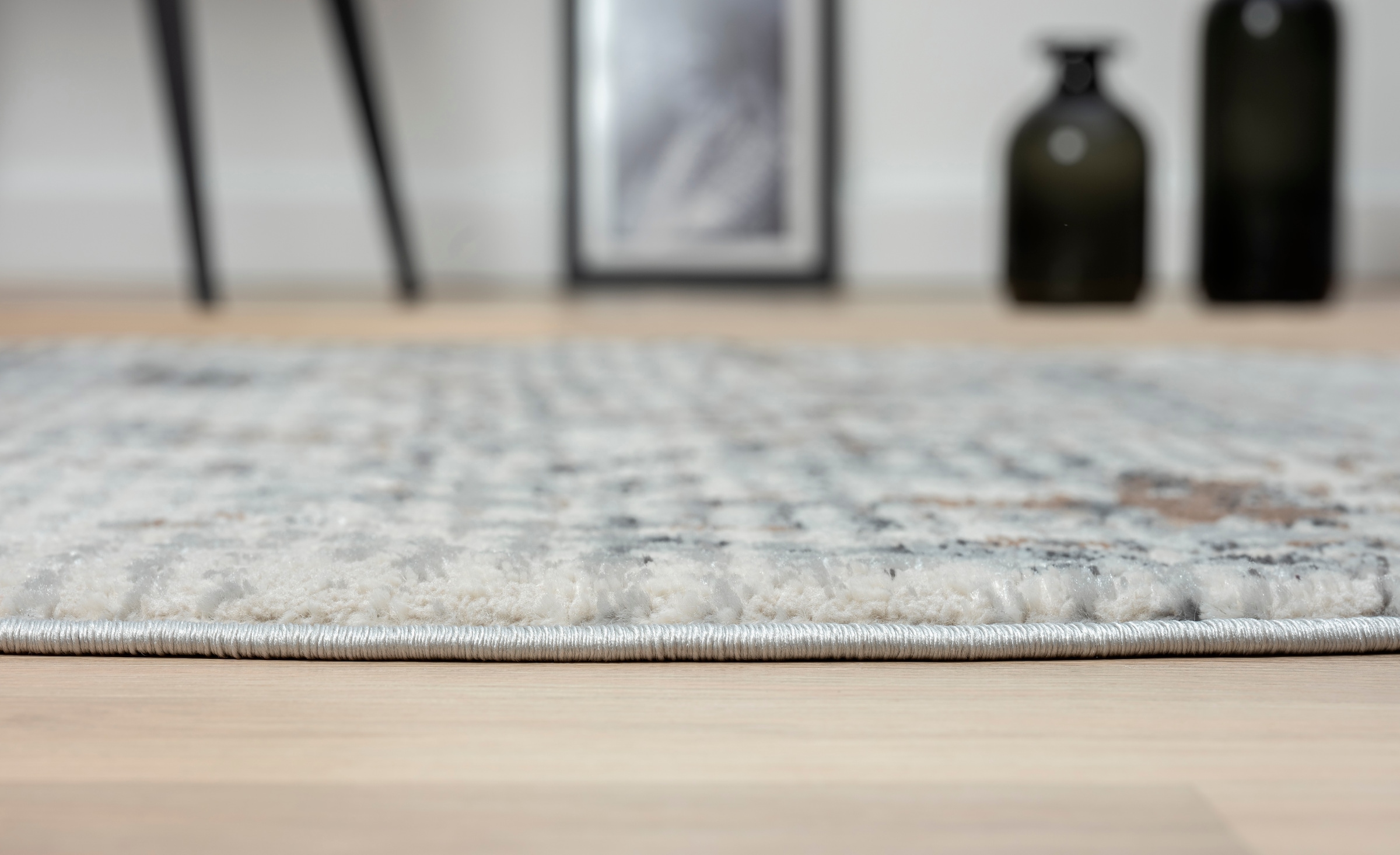 GOODproduct Teppich »Kaylan« rund 8 mm Höhe Kurzflor, modernes Design, pflegeleicht, Wohnzimmer