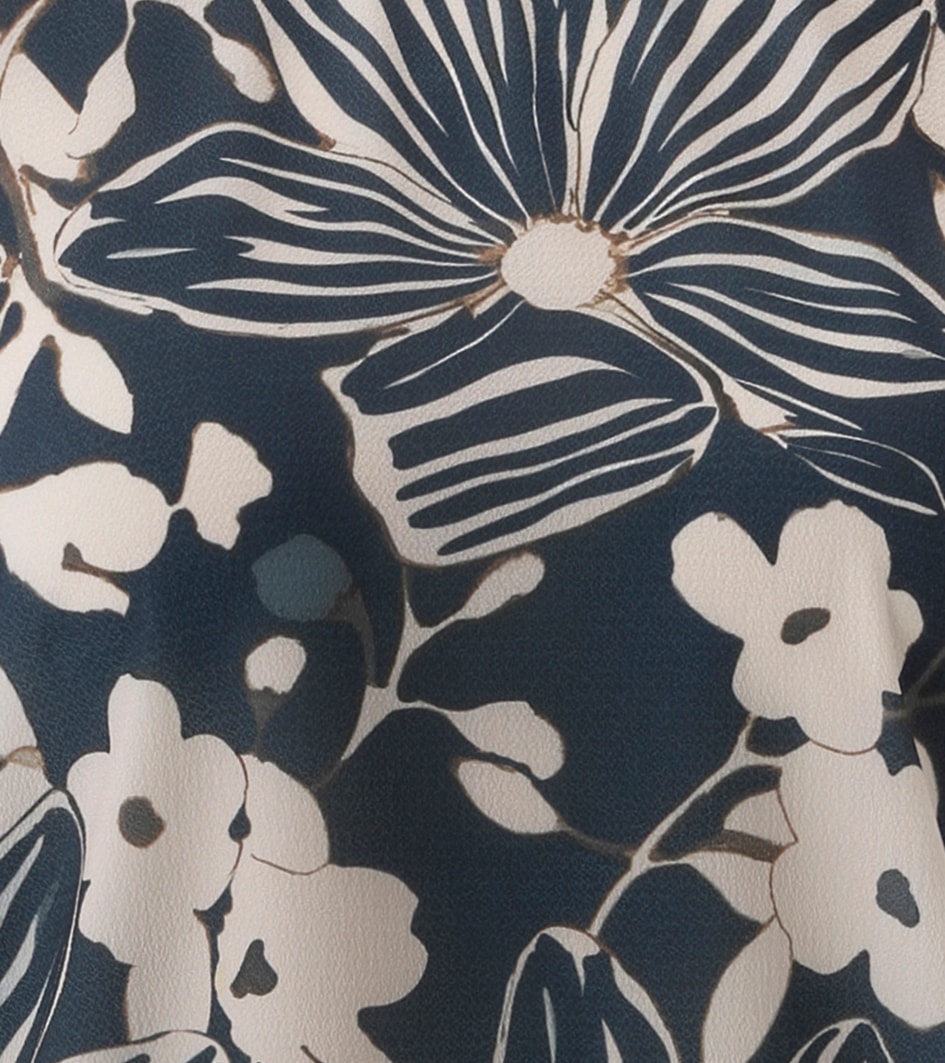 Aniston SELECTED Chemisier à chemise avec bords sportifs et imprimé floral - NOUVELLE COLLECTION