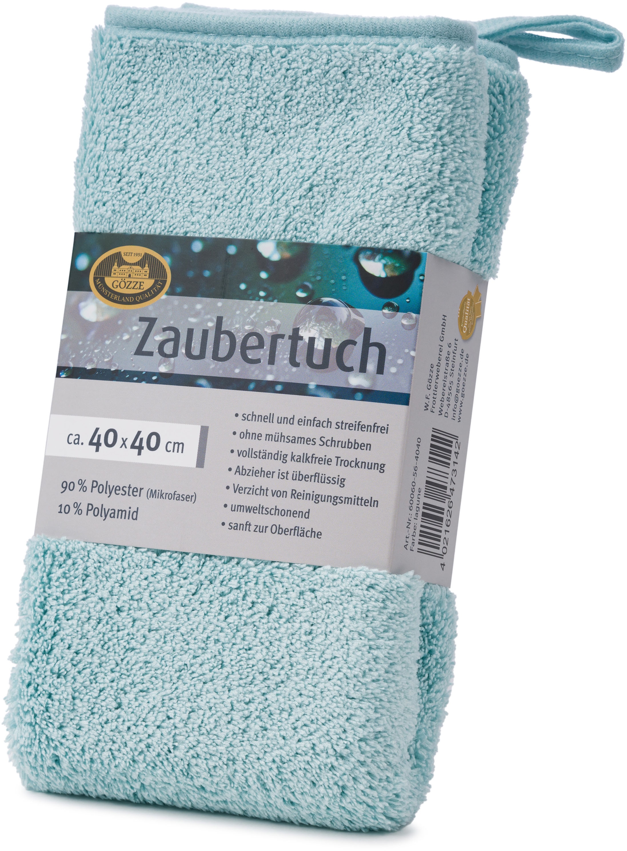 Gözze Chiffon en microfibre »Zaubertuch« ( 40 cmx40 cm Set, 2 cuis tlg. hohe Wasseraufnahme, extrem saugstark, zum reinigen und trocknen