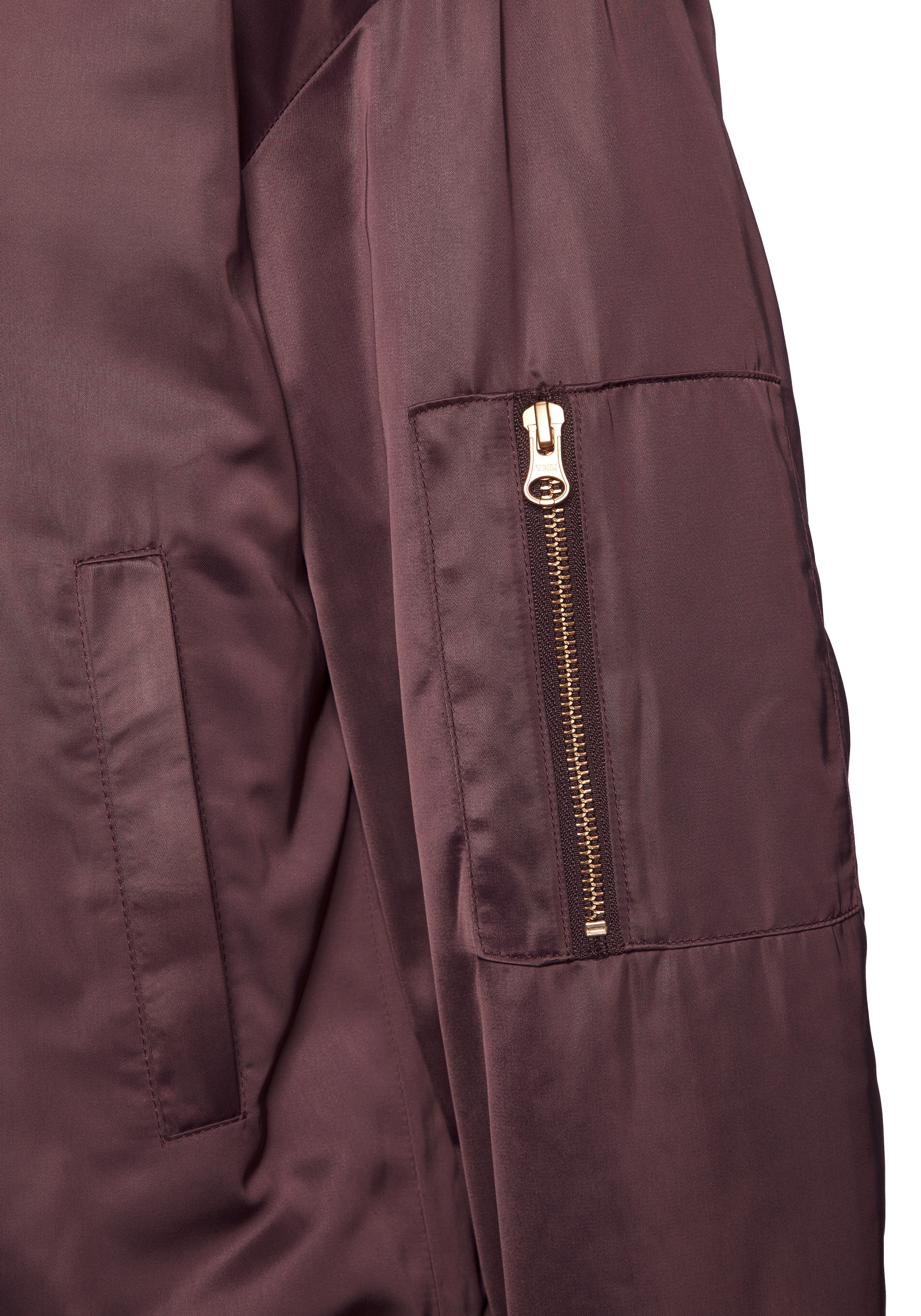 Buffalo Veste réversible mit Uni/Leoprint, Bomberjacke, modisch