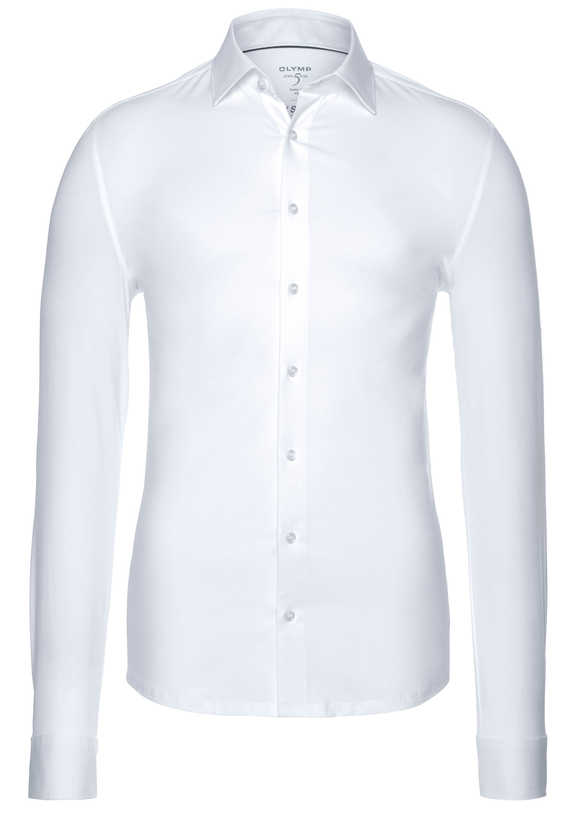 OLYMP Businesshemd »Level Five body fit Jerseyshirt« in Jersey Qualität