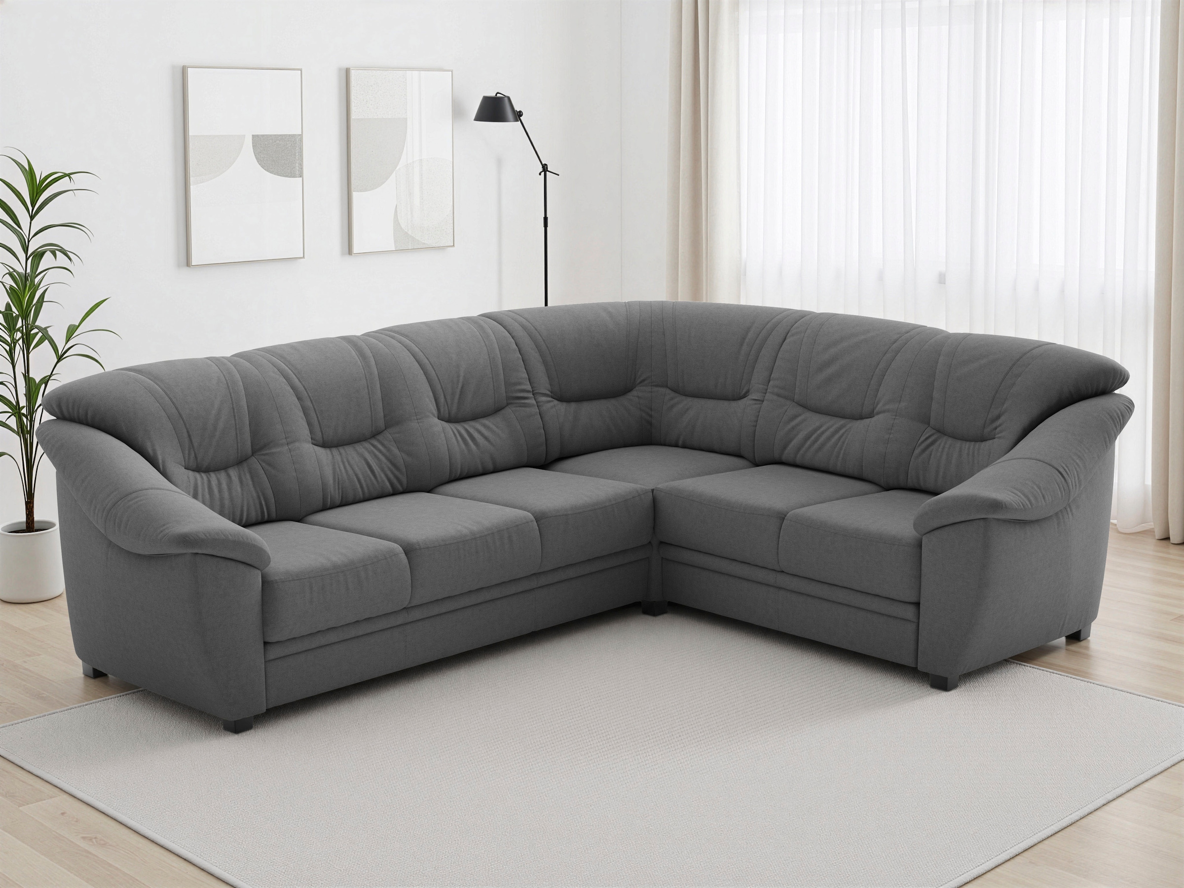 sit&more Ecksofa »Savona« mit Federkern, optional mit Schlaffunktion