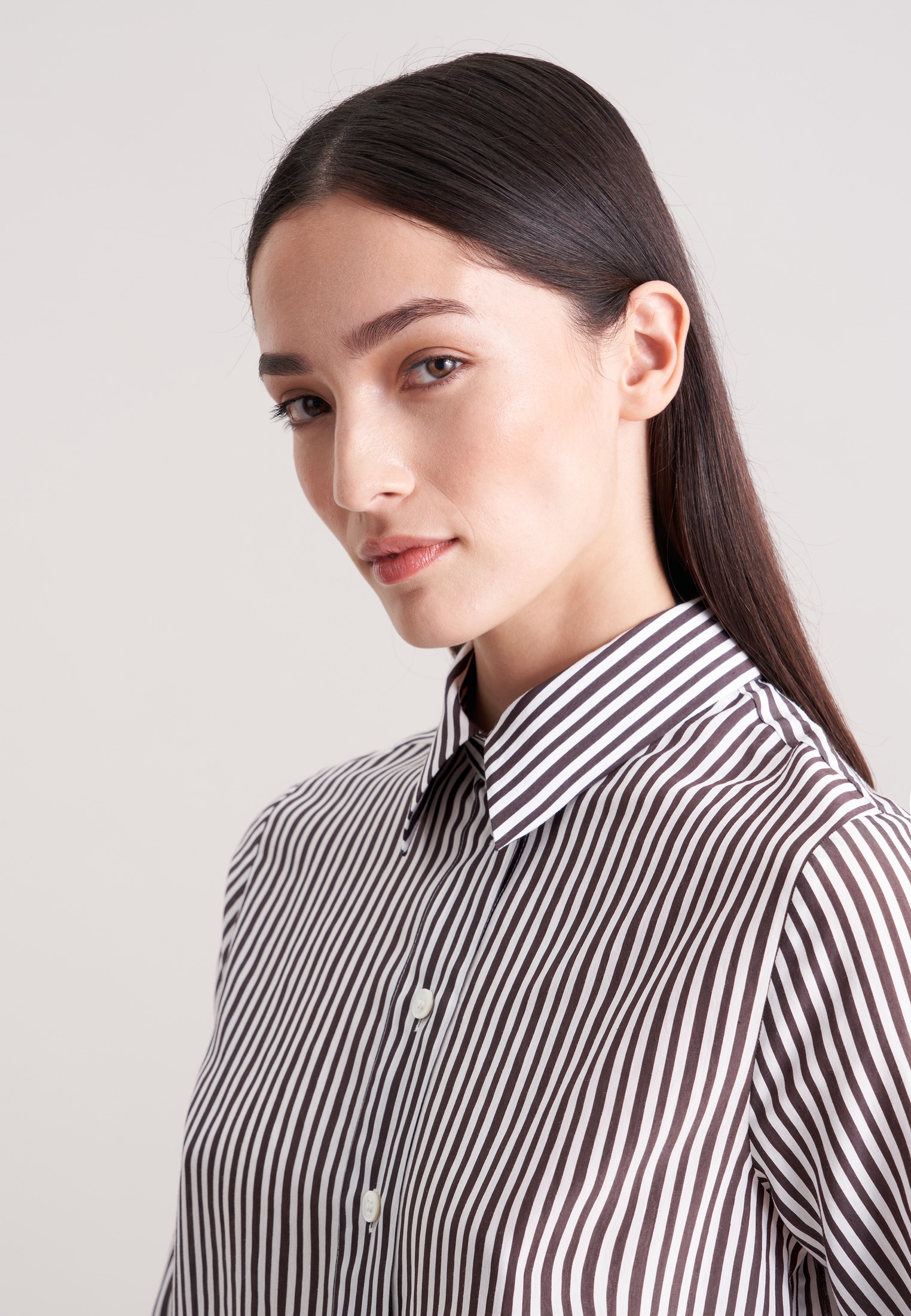 seidensticker Blouse classique 1/1 Kragen Gestreift