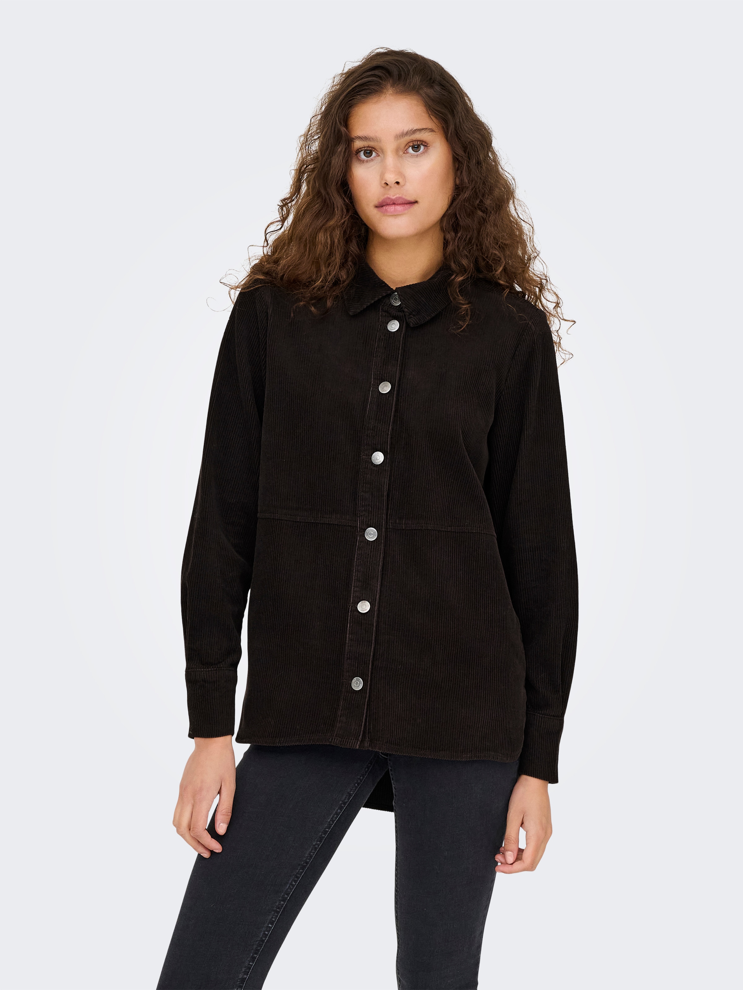 JDY Blouse chemise »JDYSHIRAZ L/S LONG SHIRT PNT NOOS« coton, coupe ample