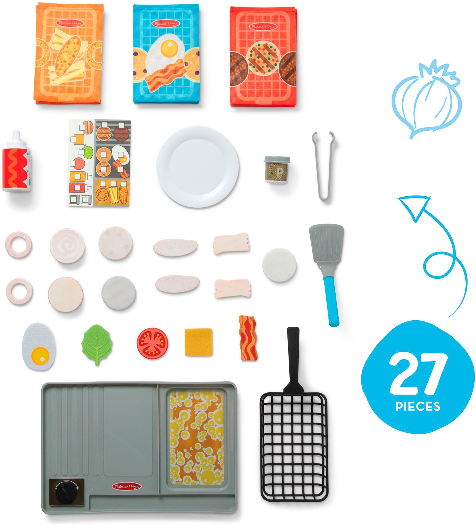 Spin Master Barbecue pour enfants »Melissa & Doug Water WOW Grill« mit Farbwechseleffekt