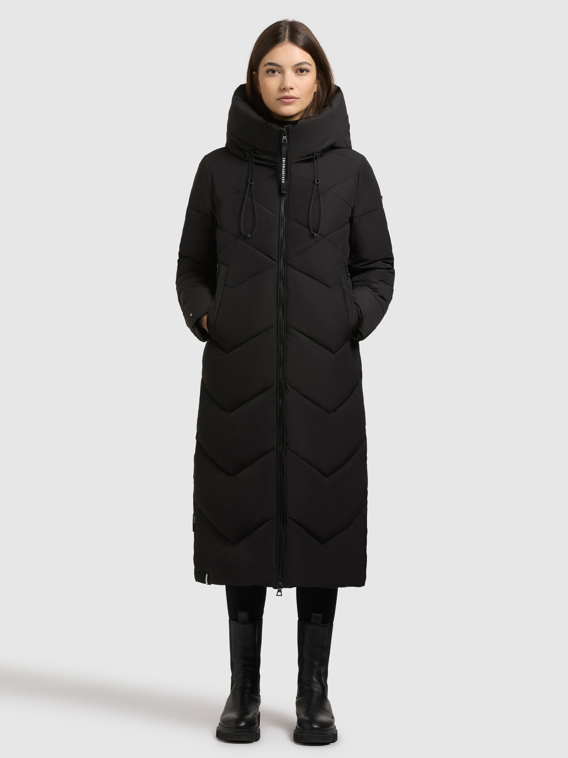 khujo Manteau matelassé »LINARI« innenliegender Stehkragen, elastische Bündchen am Ärmelfutter