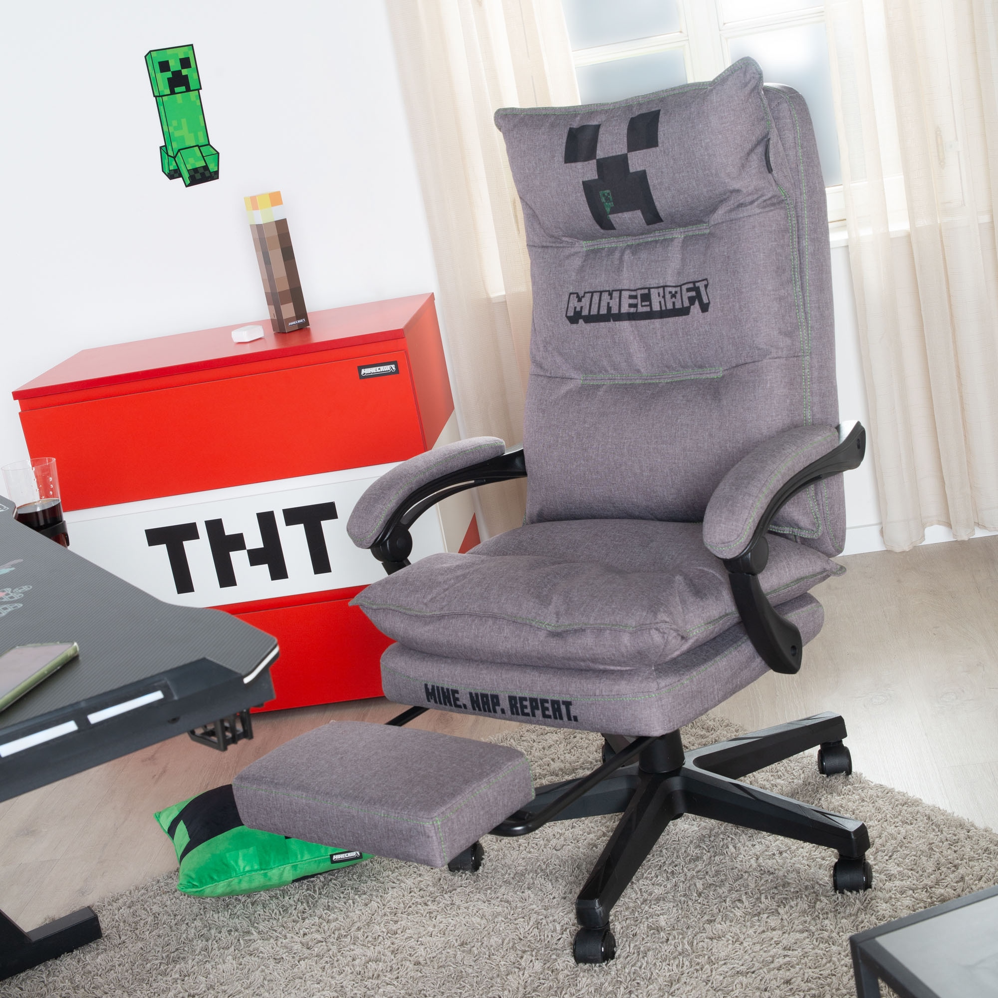 Phoenix Chaise de jeu () 1 cuisfauteuil de direction gris