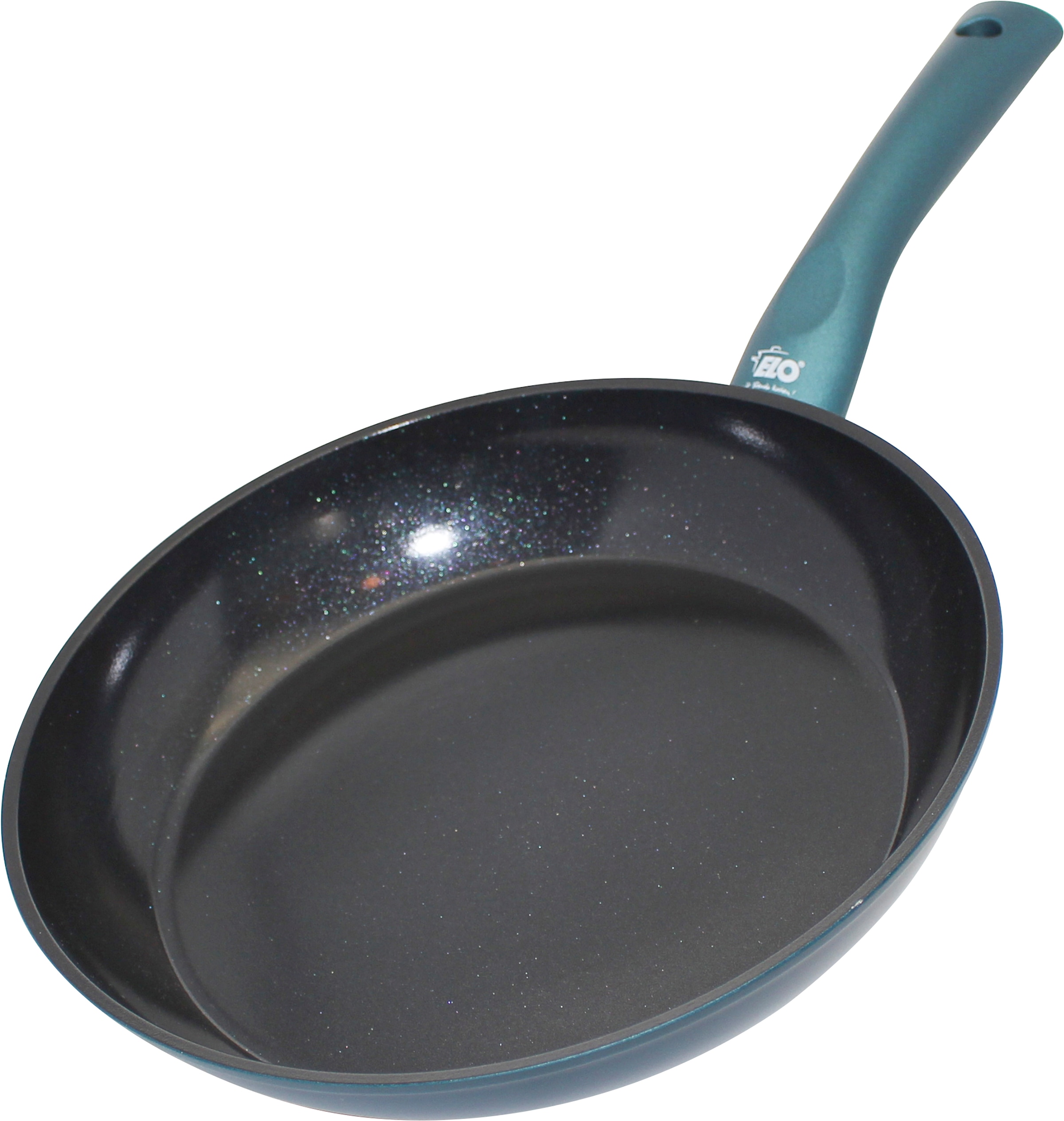 Elo Basic Poêle à frire »Colorio mit farbigem Protektor« Aluminium 1 tlg. türkis mit passendem Pfannenschoner