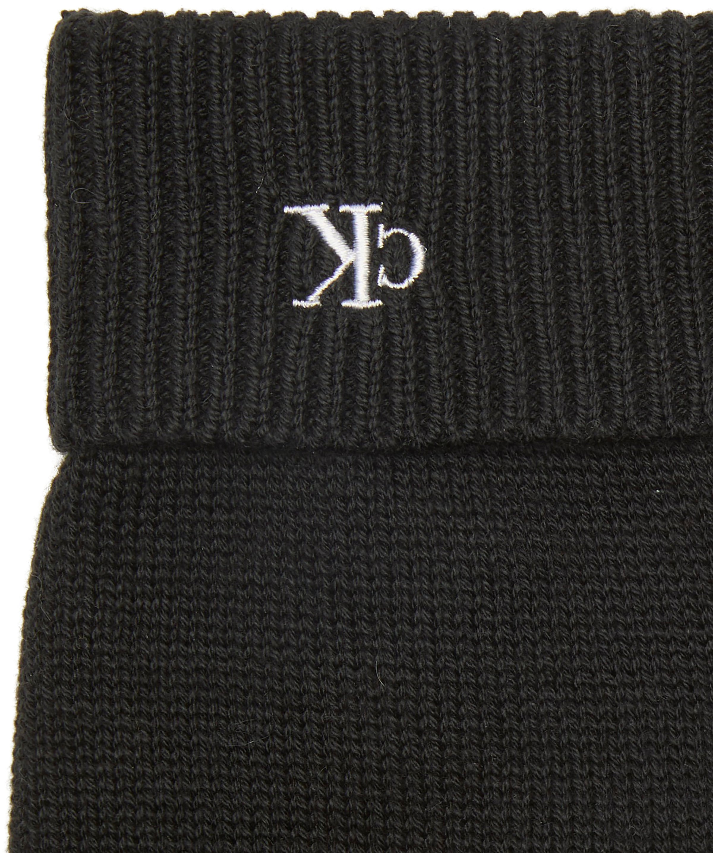 Calvin Klein mit Touchscreen-Technologie, Feinrippstrick, Logostickerei